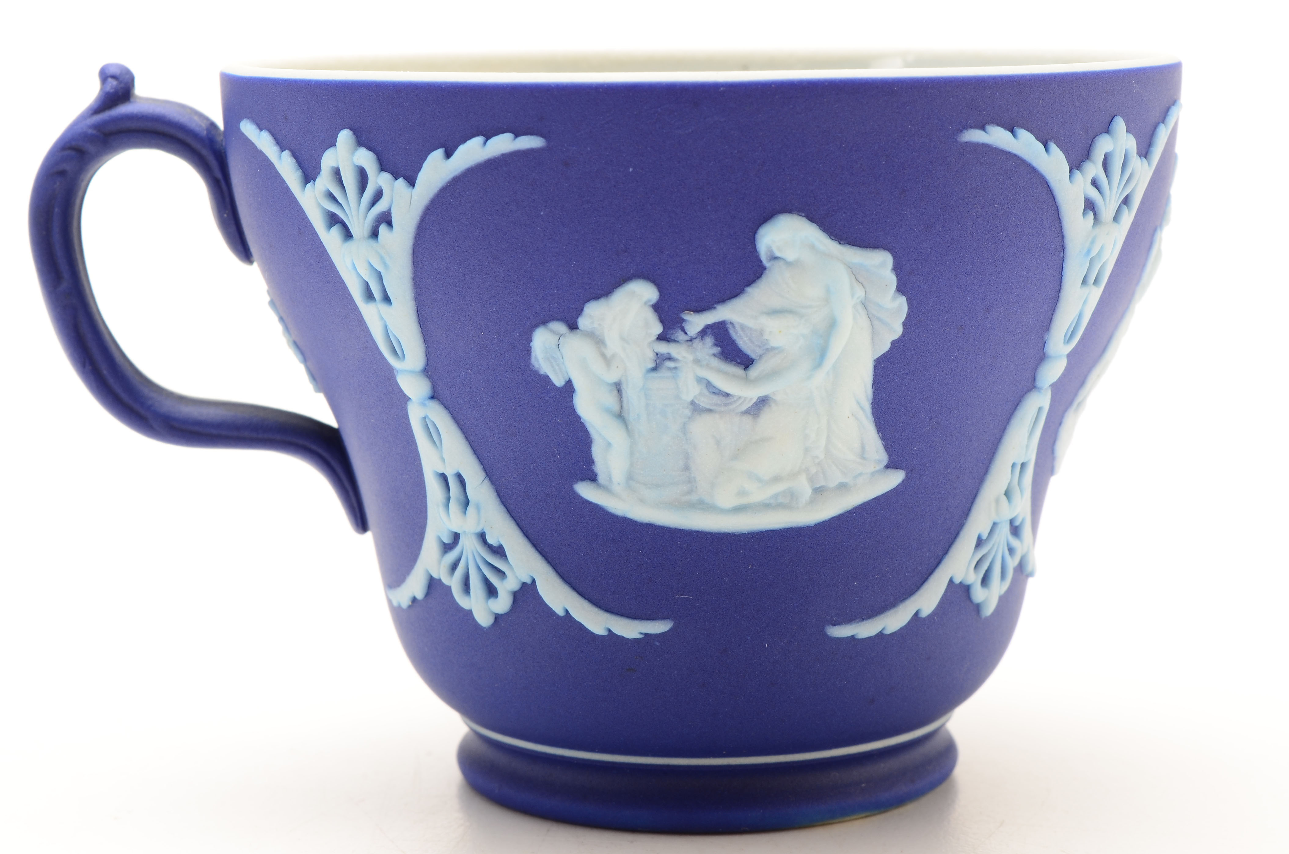 Three Vintage Wedgwood Jasperware Teacups