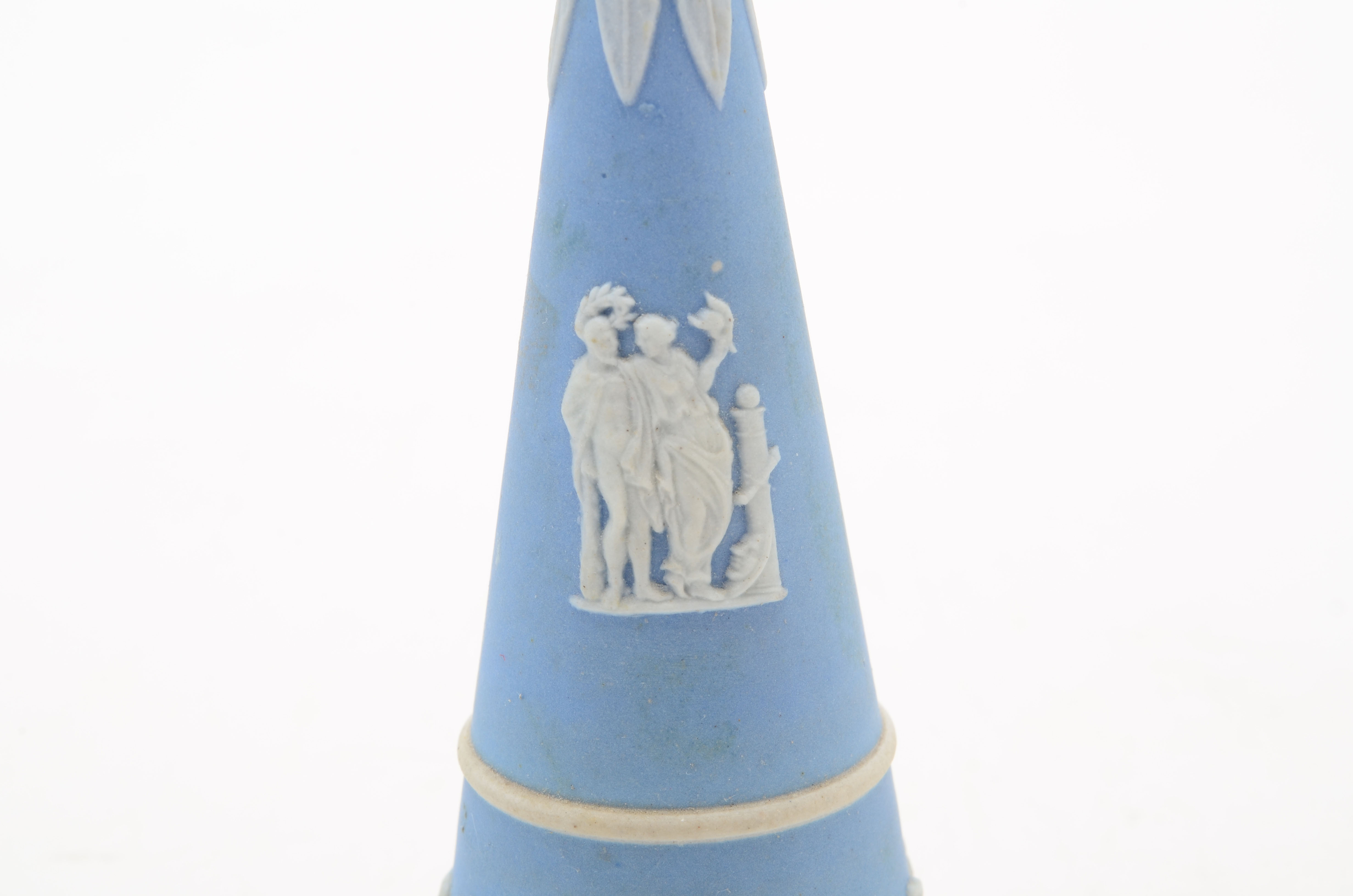 Wedgwood Pale Blue Jasperware Candleholder with Snuffer