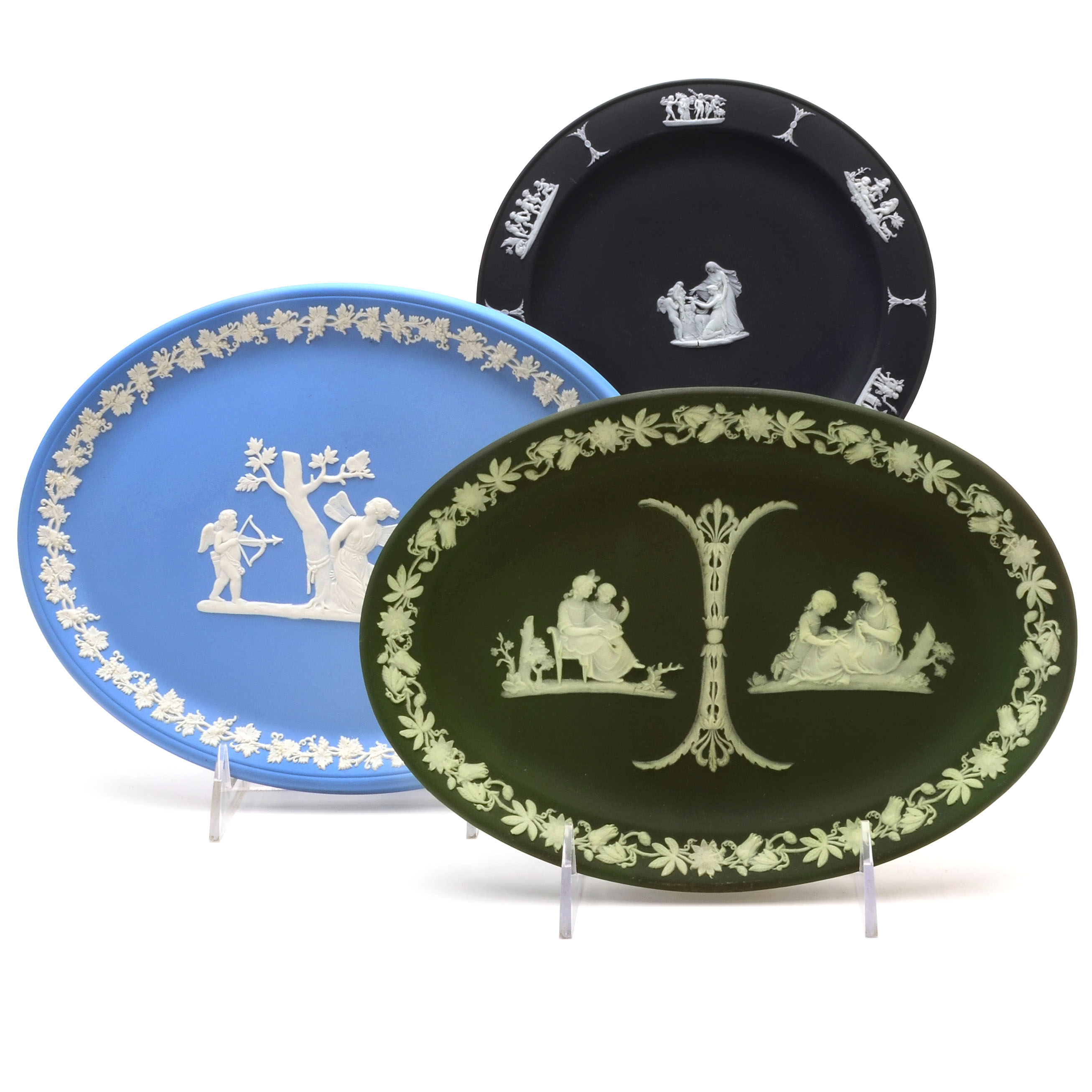 Wedgwood Jasperware Trays and Plate