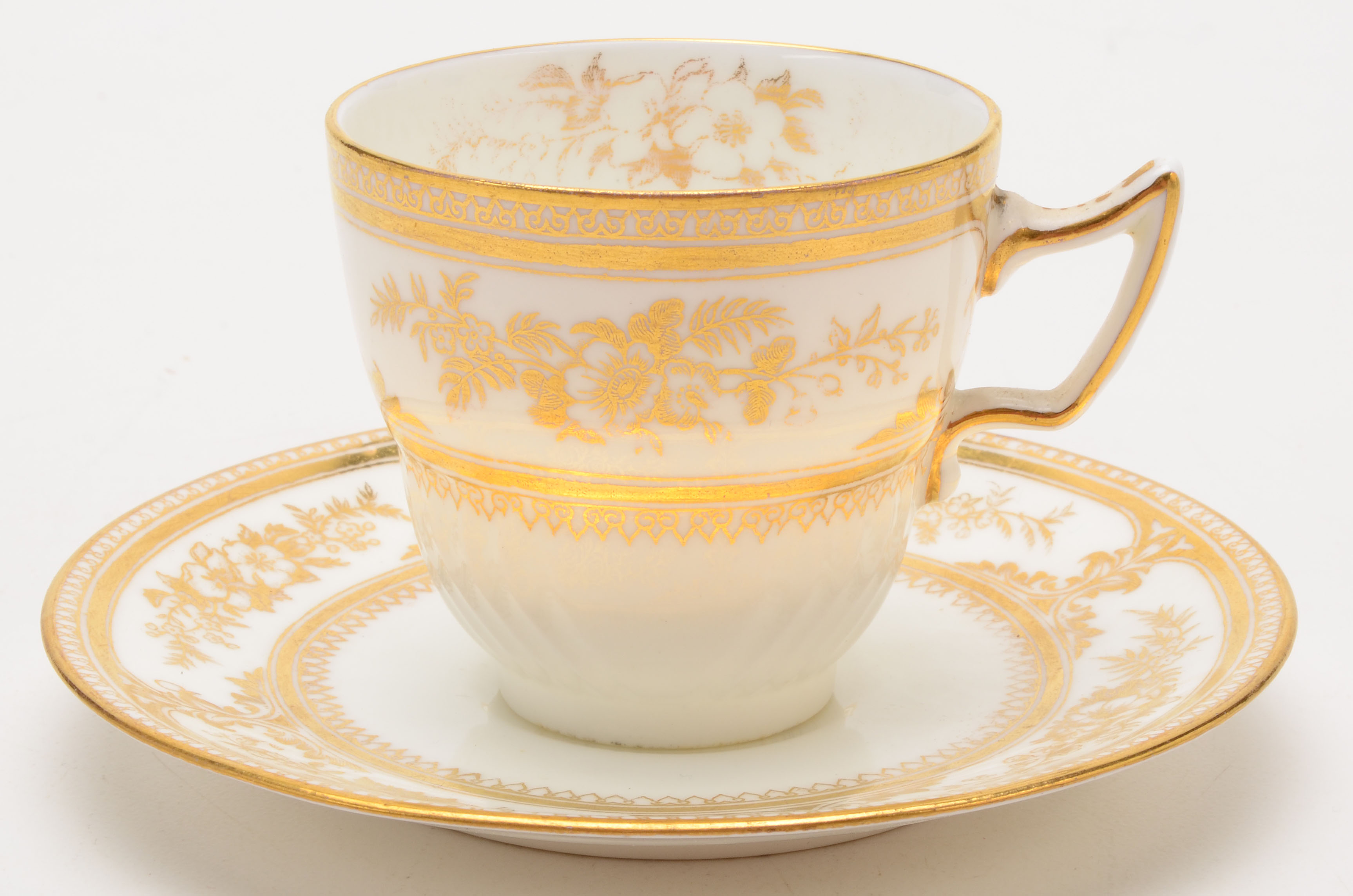 Antique Wedgwood Porcelain Demitasse Cups and Loving Cup