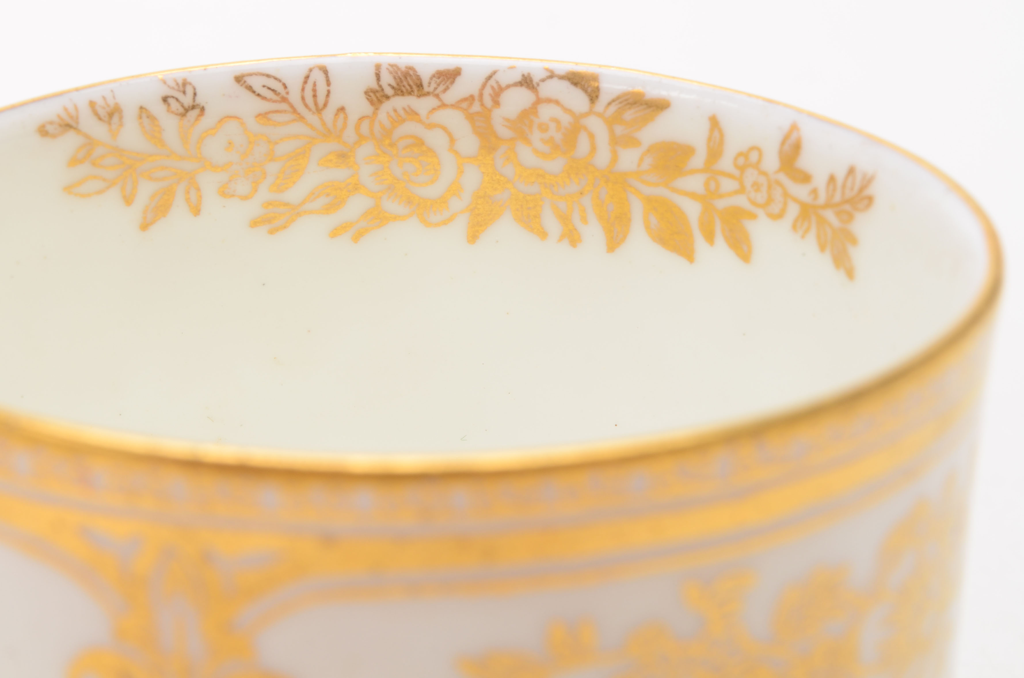 Antique Wedgwood Porcelain Demitasse Cups and Loving Cup