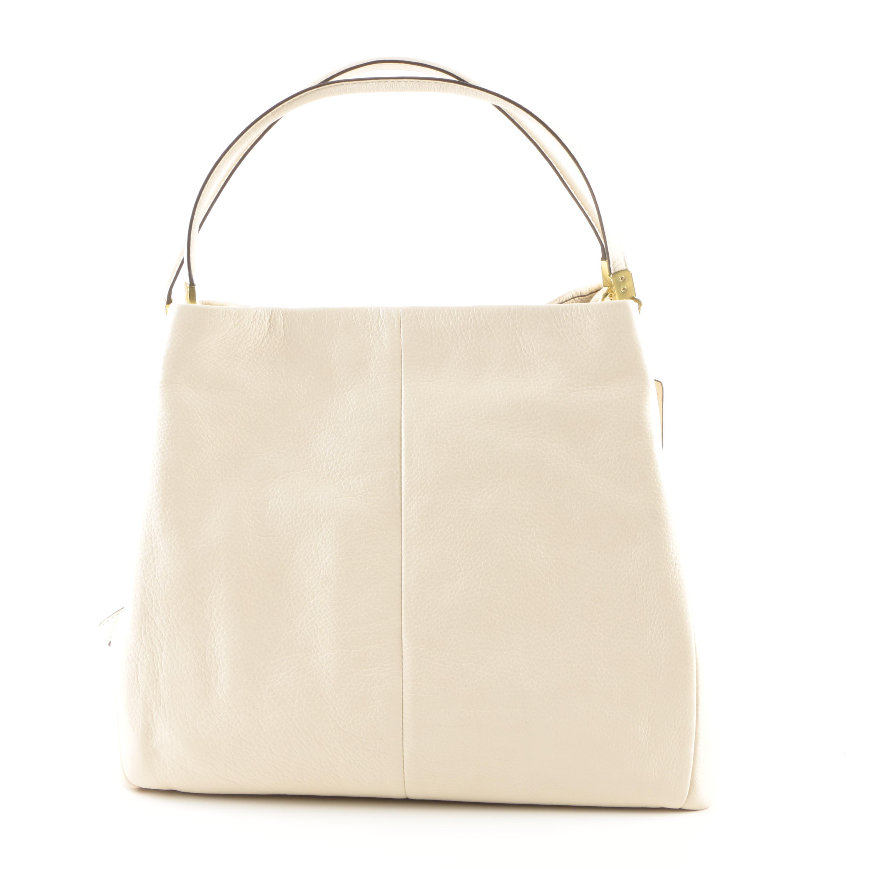 Coach White Leather Phoebe Shoulder Bag