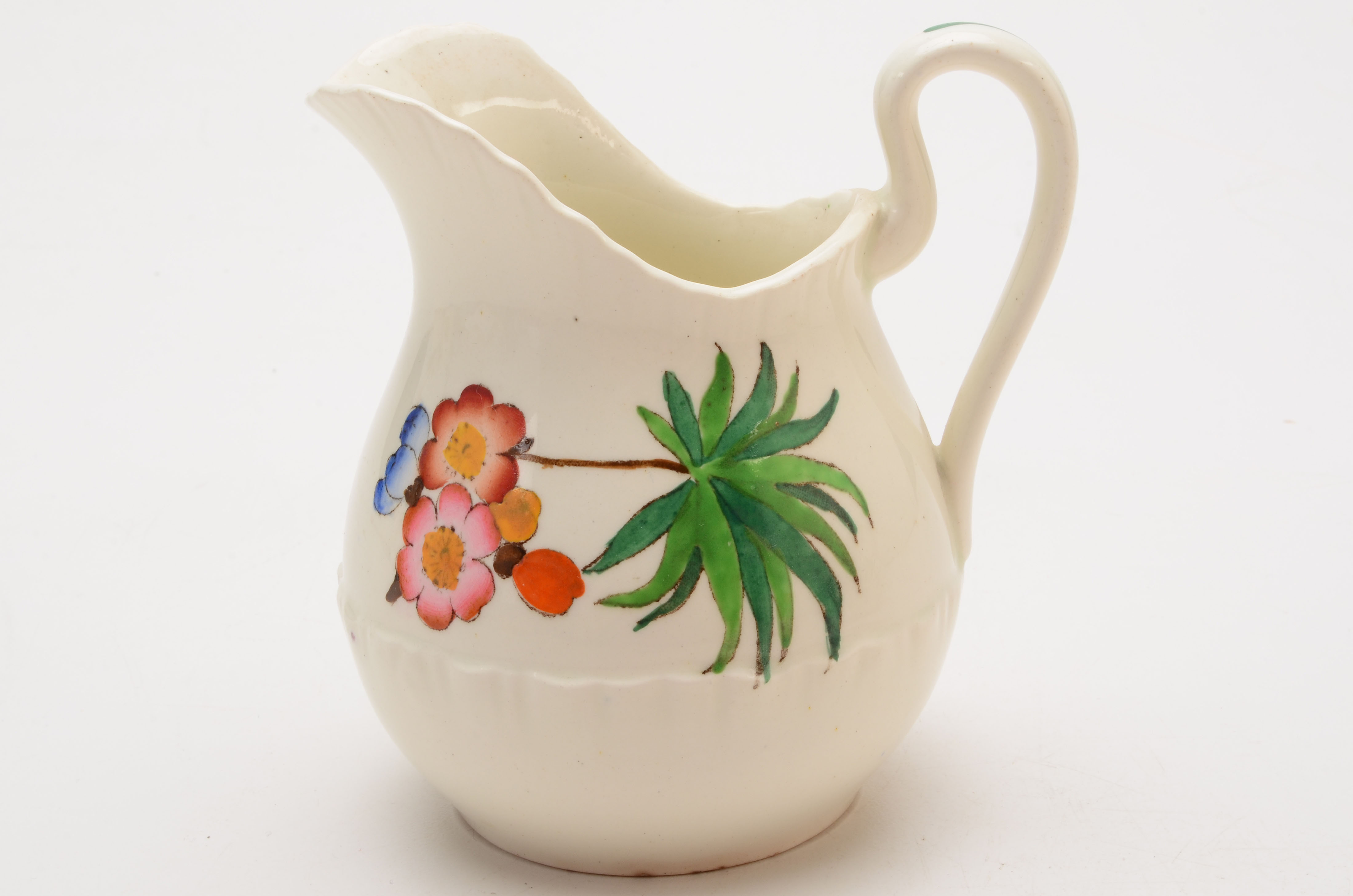 Pairing of Antique Wedgwood Etruria Hand Painted Creamers