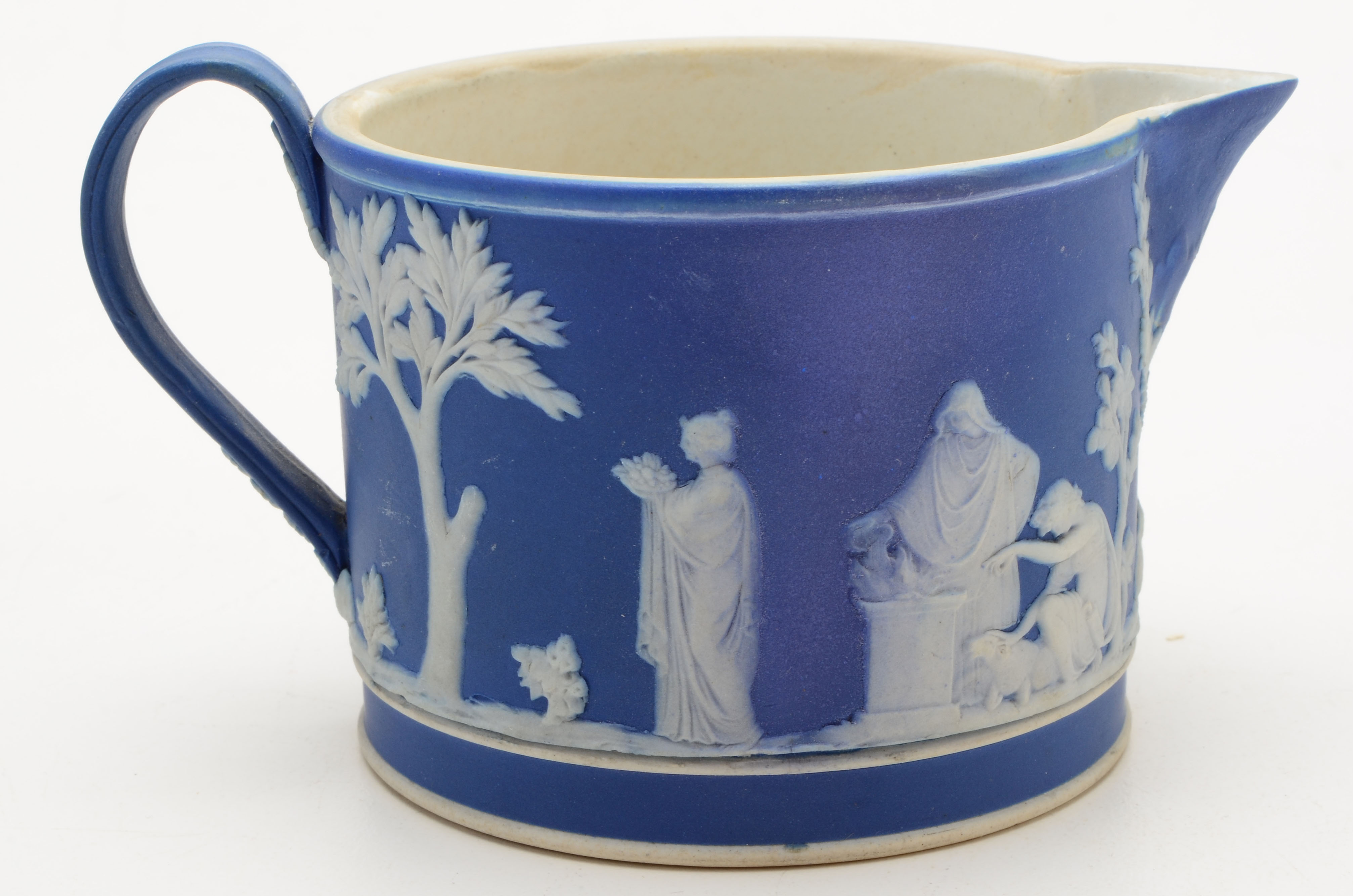 Antique and Vintage Wedgwood Jasperware Royal Blue Jugs