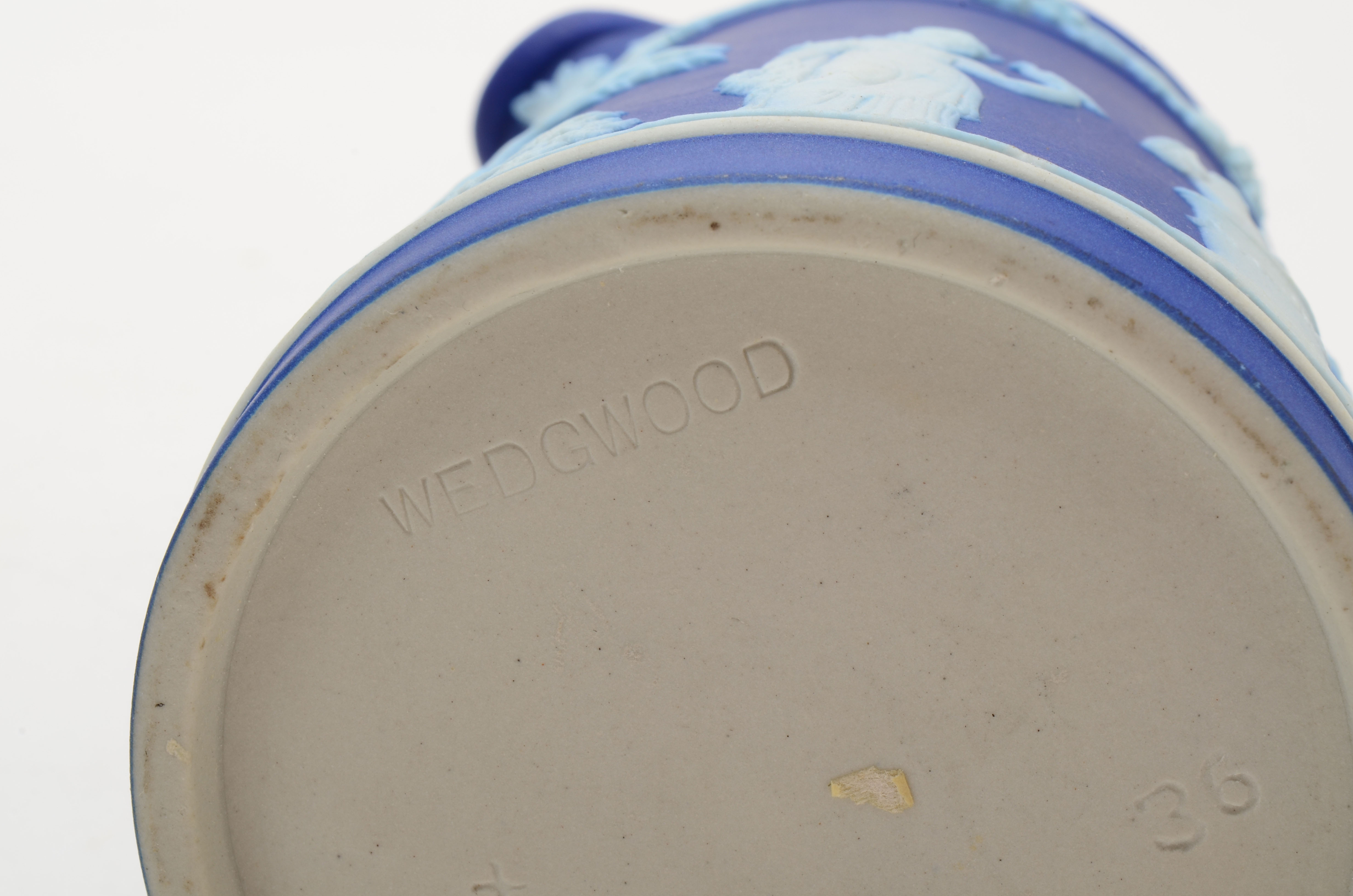 Antique and Vintage Wedgwood Jasperware Royal Blue Jugs