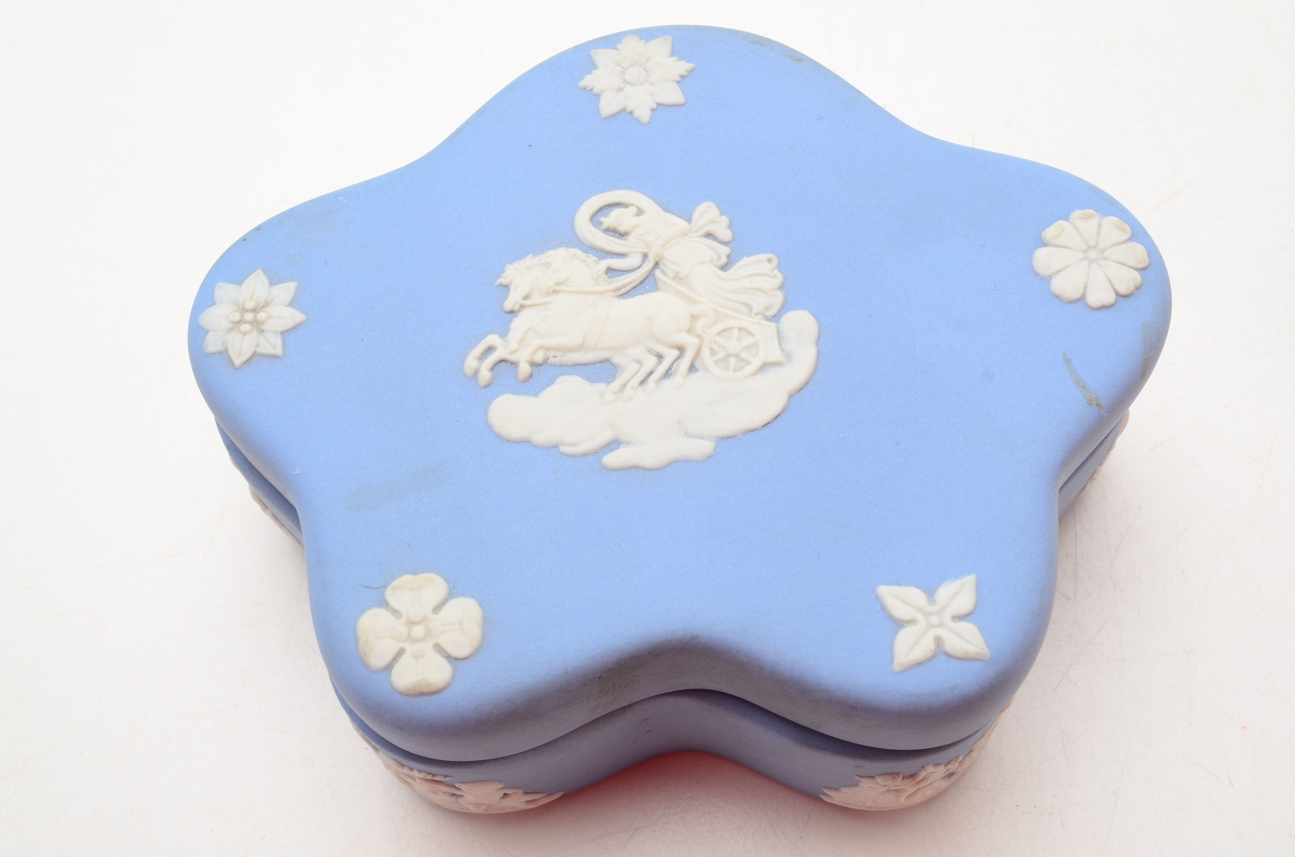 Three Vintage Wedgwood Jasperware Trinket Boxes