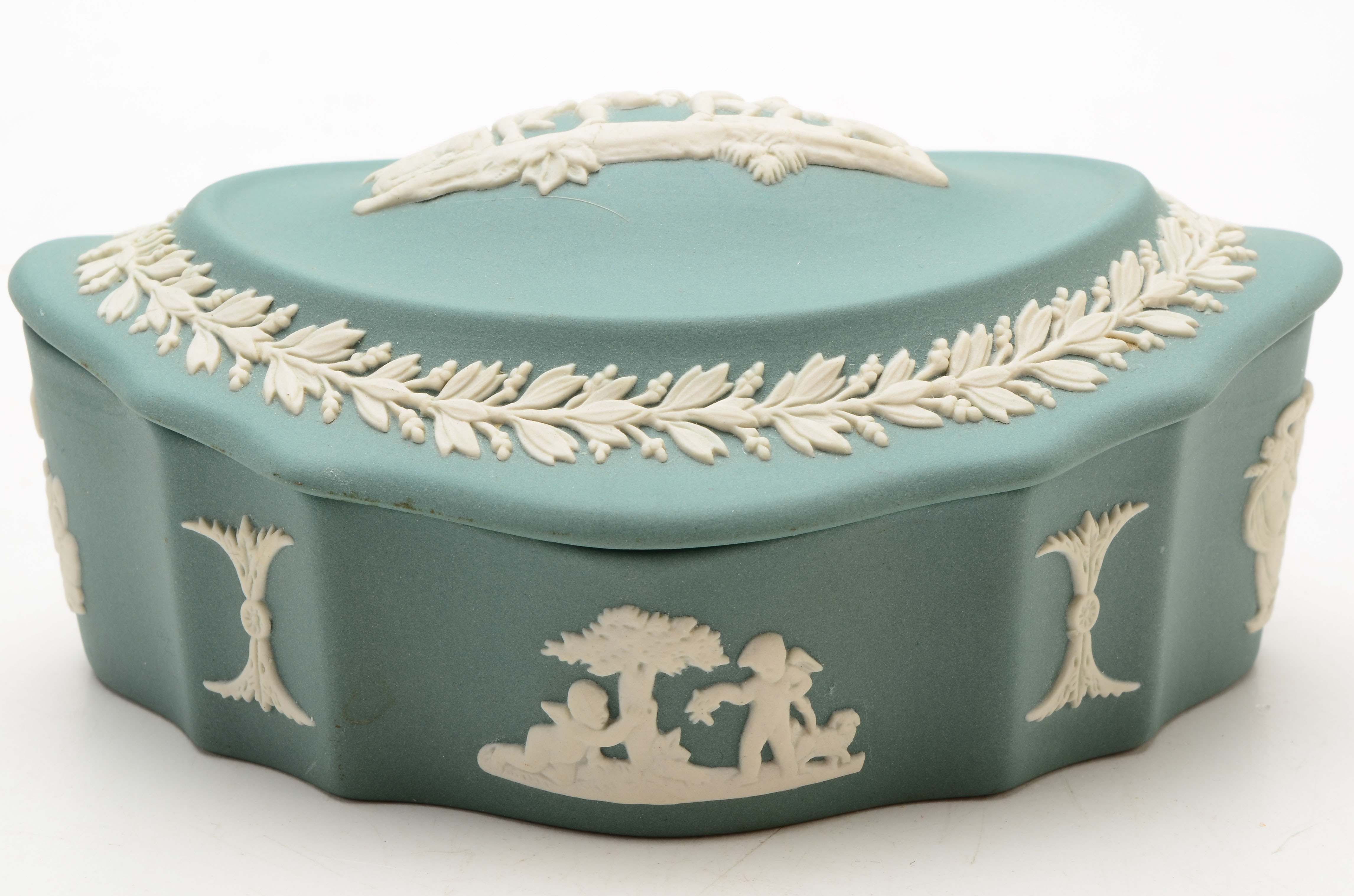 Three Vintage Wedgwood Jasperware Trinket Boxes