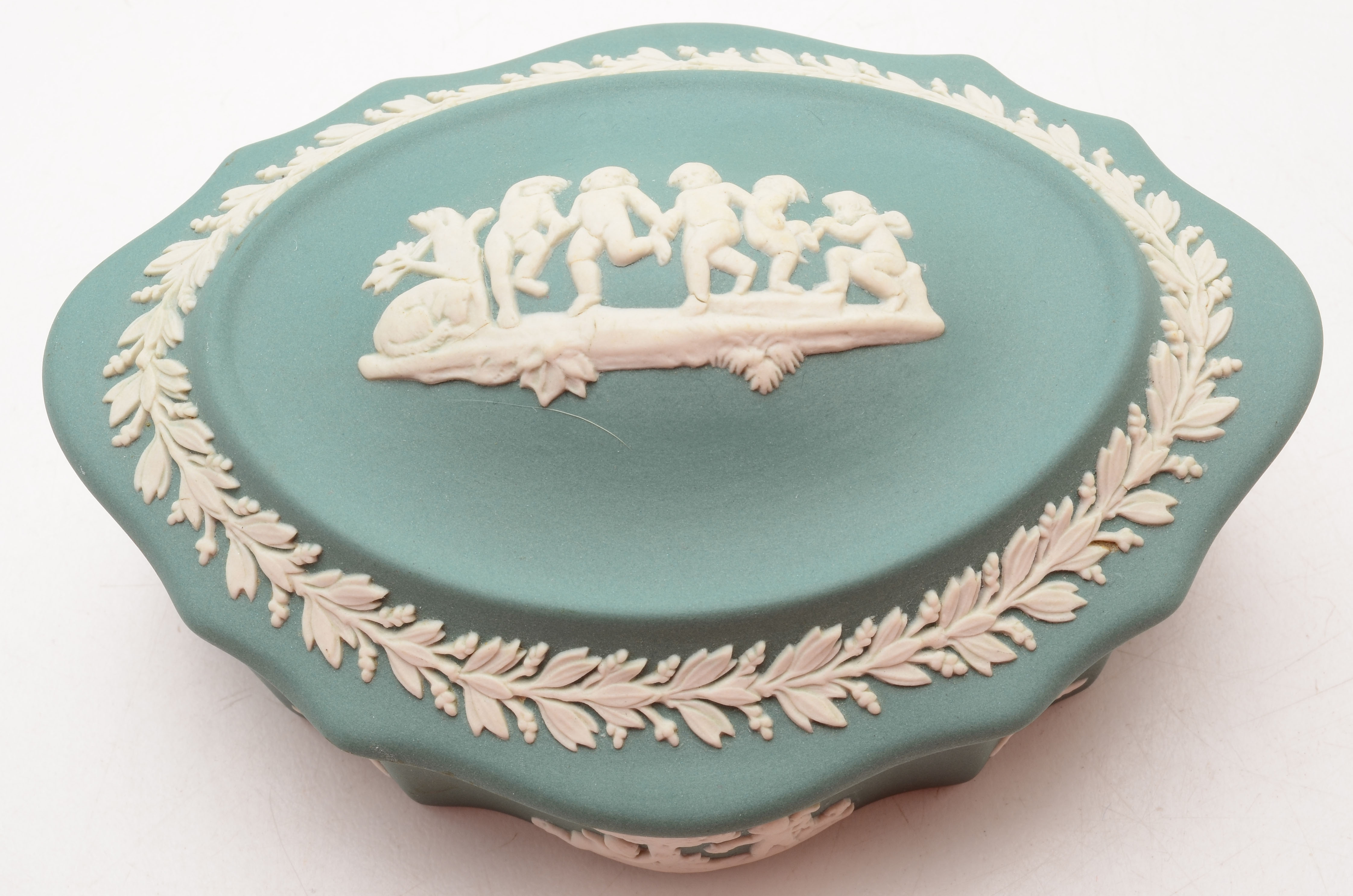 Three Vintage Wedgwood Jasperware Trinket Boxes