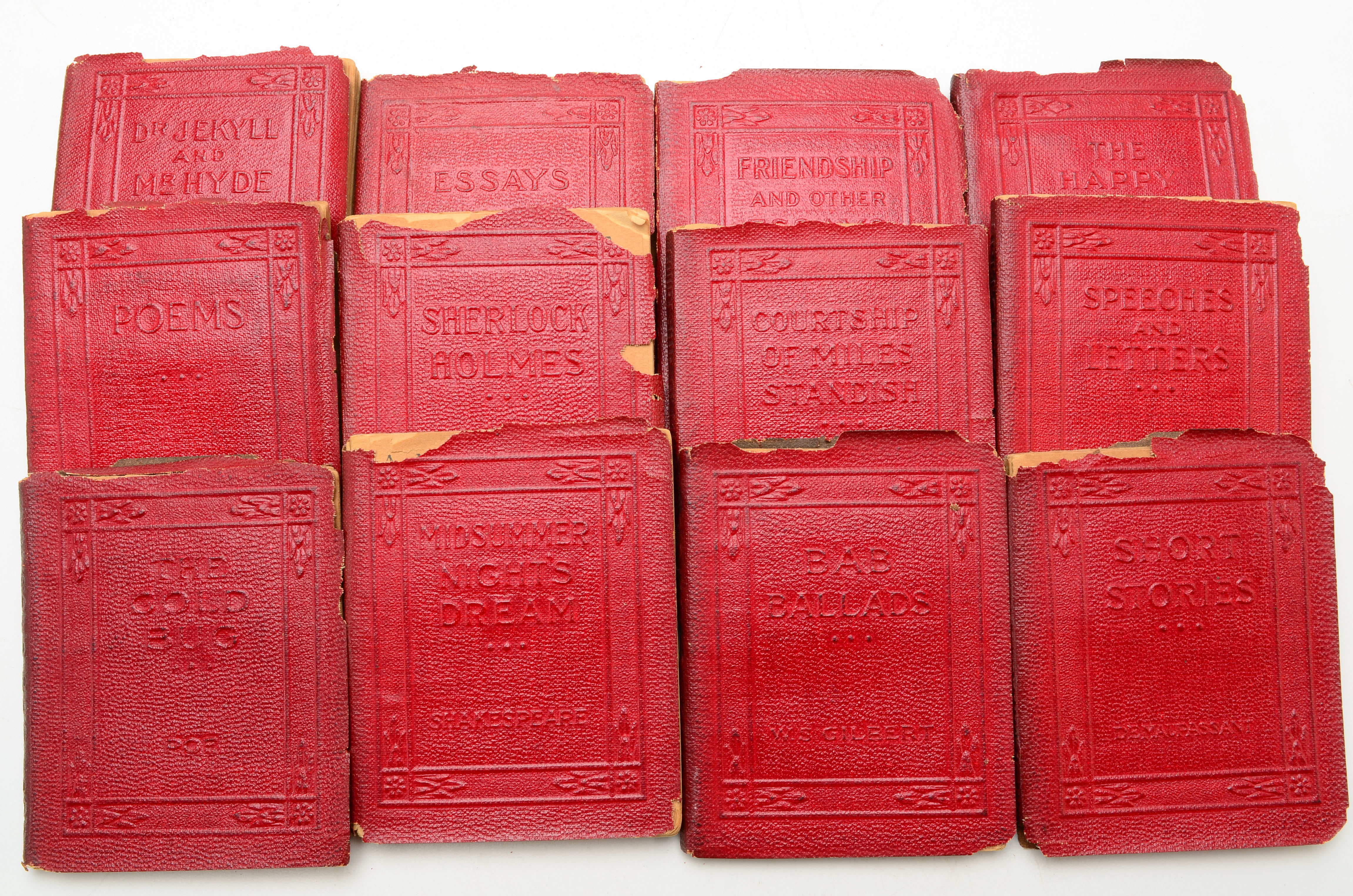 Vintage 29 Volume Set of the "The Little Leather Library"