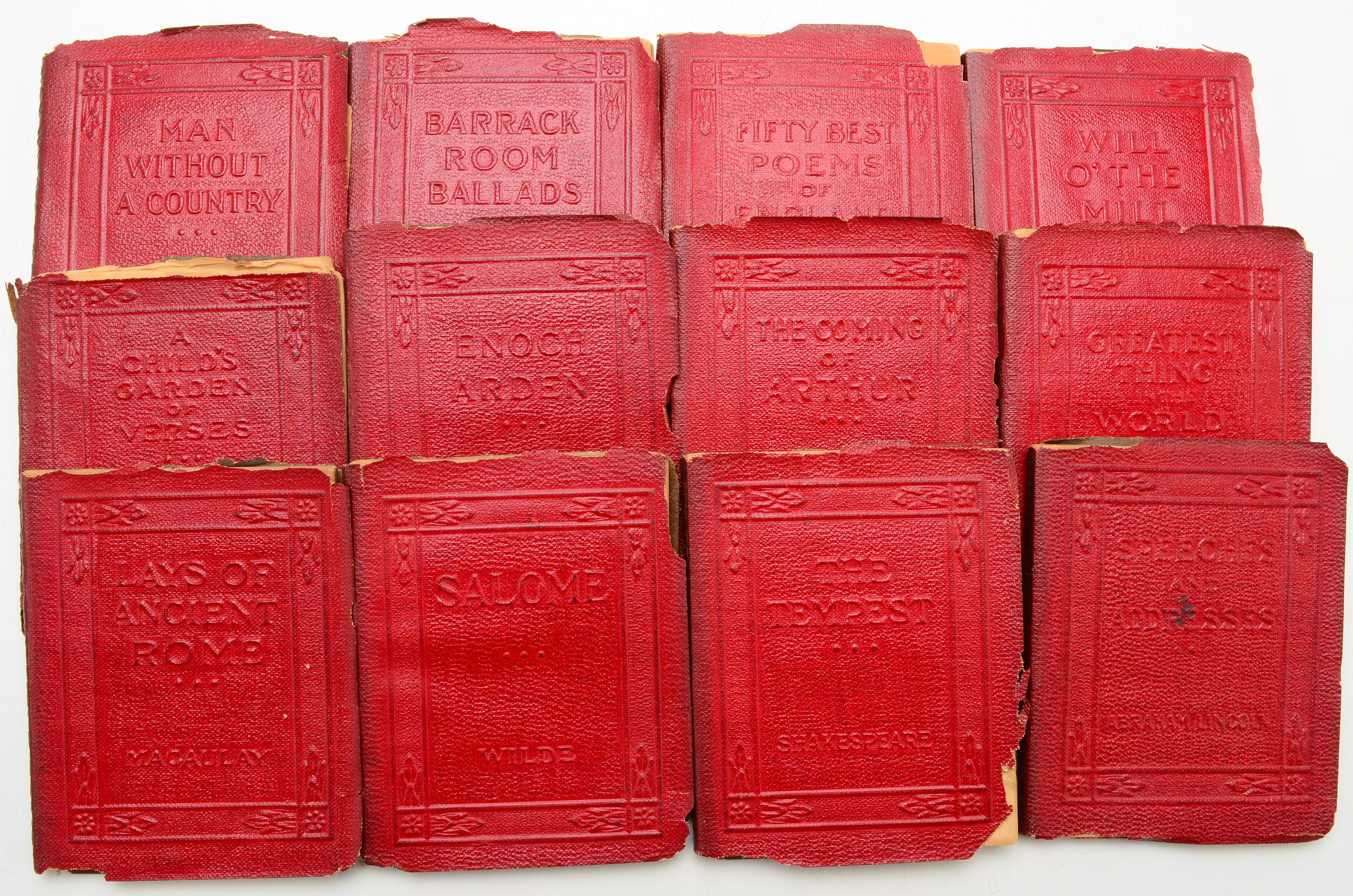 Vintage 29 Volume Set of the "The Little Leather Library"