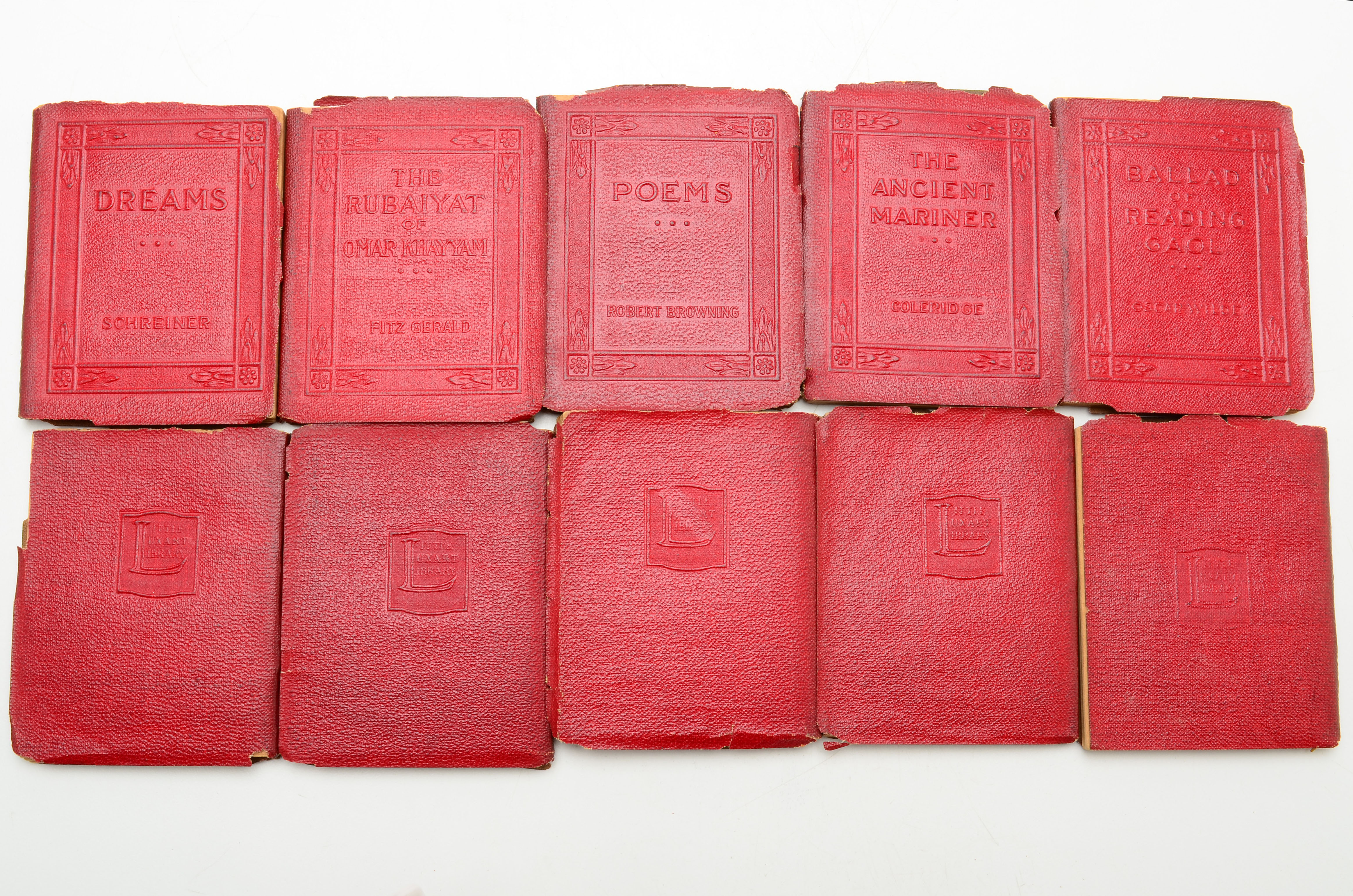 Vintage 29 Volume Set of the "The Little Leather Library"