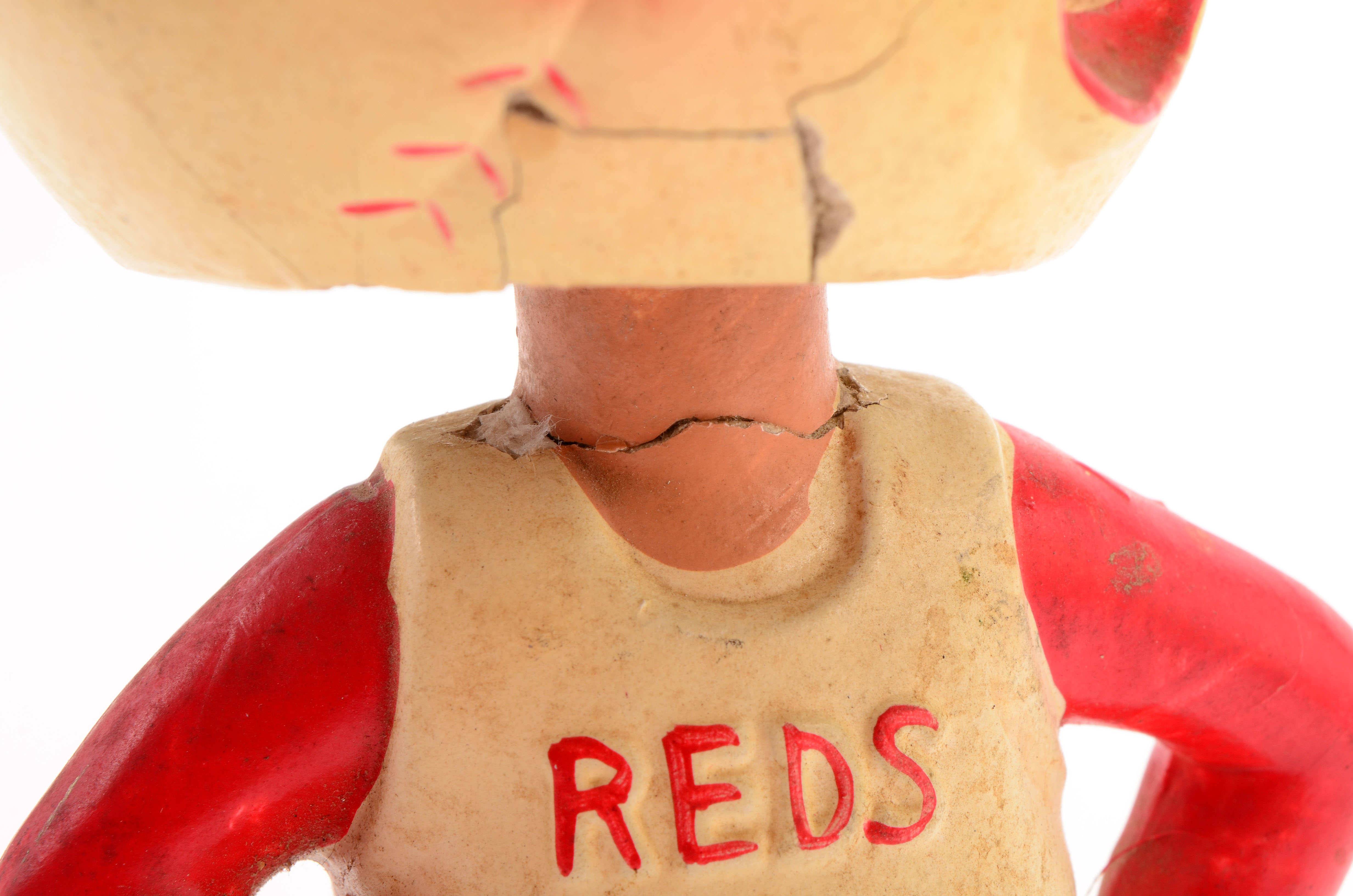 1960s Cincinnati Reds "Mr. Red" Mascot Bobble Head Doll