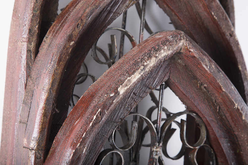 Reclaimed Wood Gothic Style Windows Wall Art