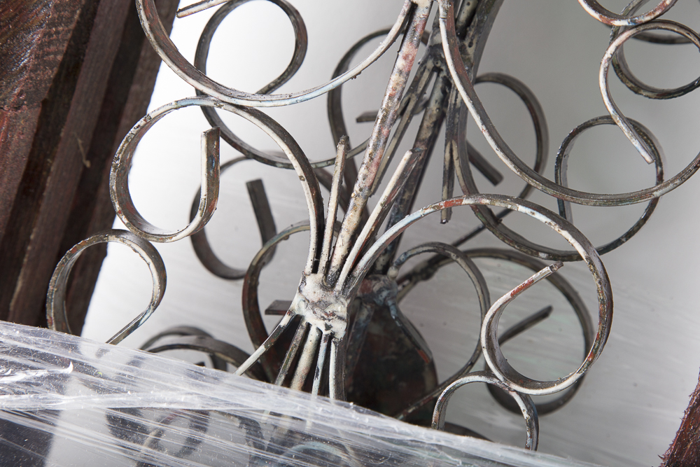 Reclaimed Wood Gothic Style Windows Wall Art