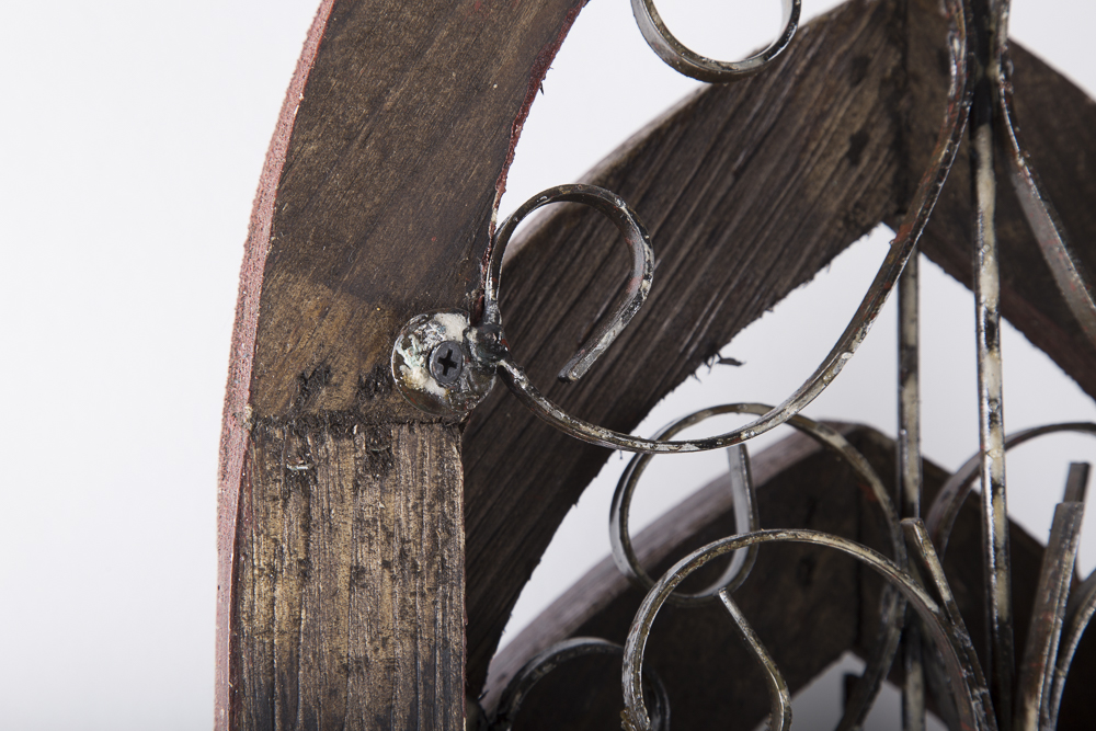 Reclaimed Wood Gothic Style Windows Wall Art