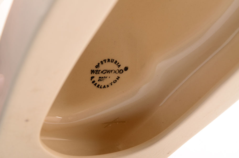 Pairing of Wedgwood Ceramic Stylized Deer Figurines