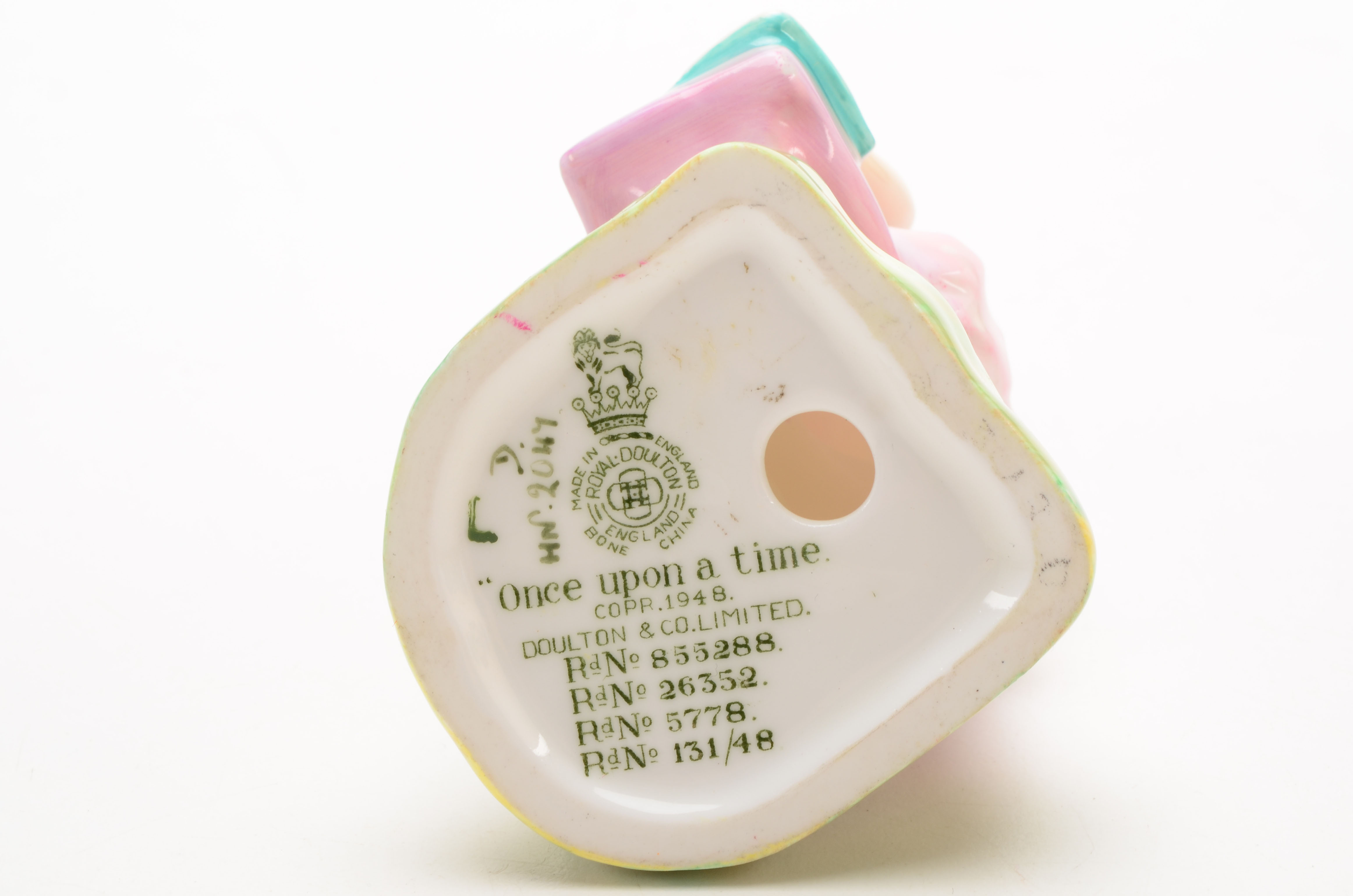 Pair of Royal Doulton Porcelain Girl Figurines Reading