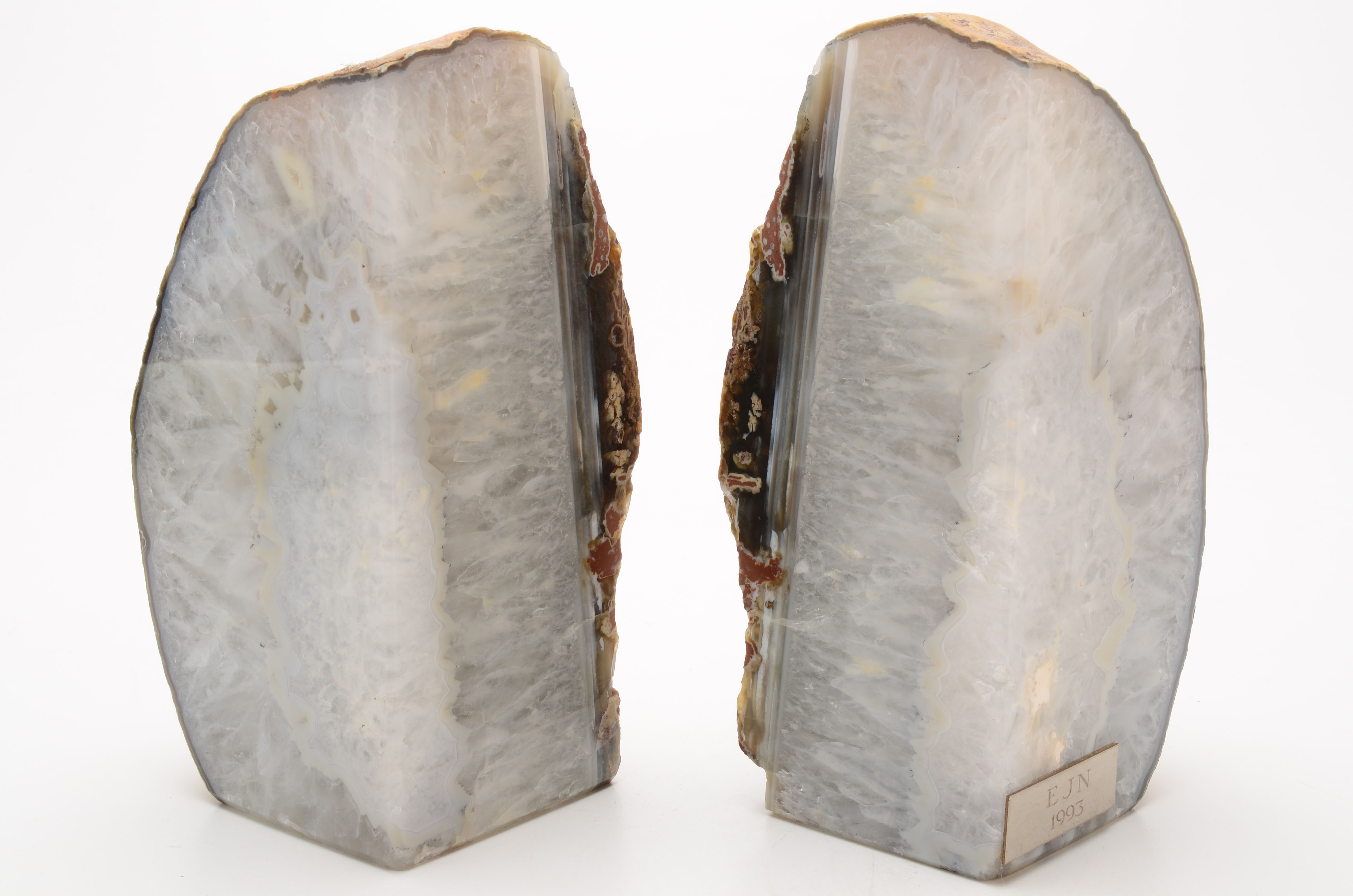 Two Quartz Bookends