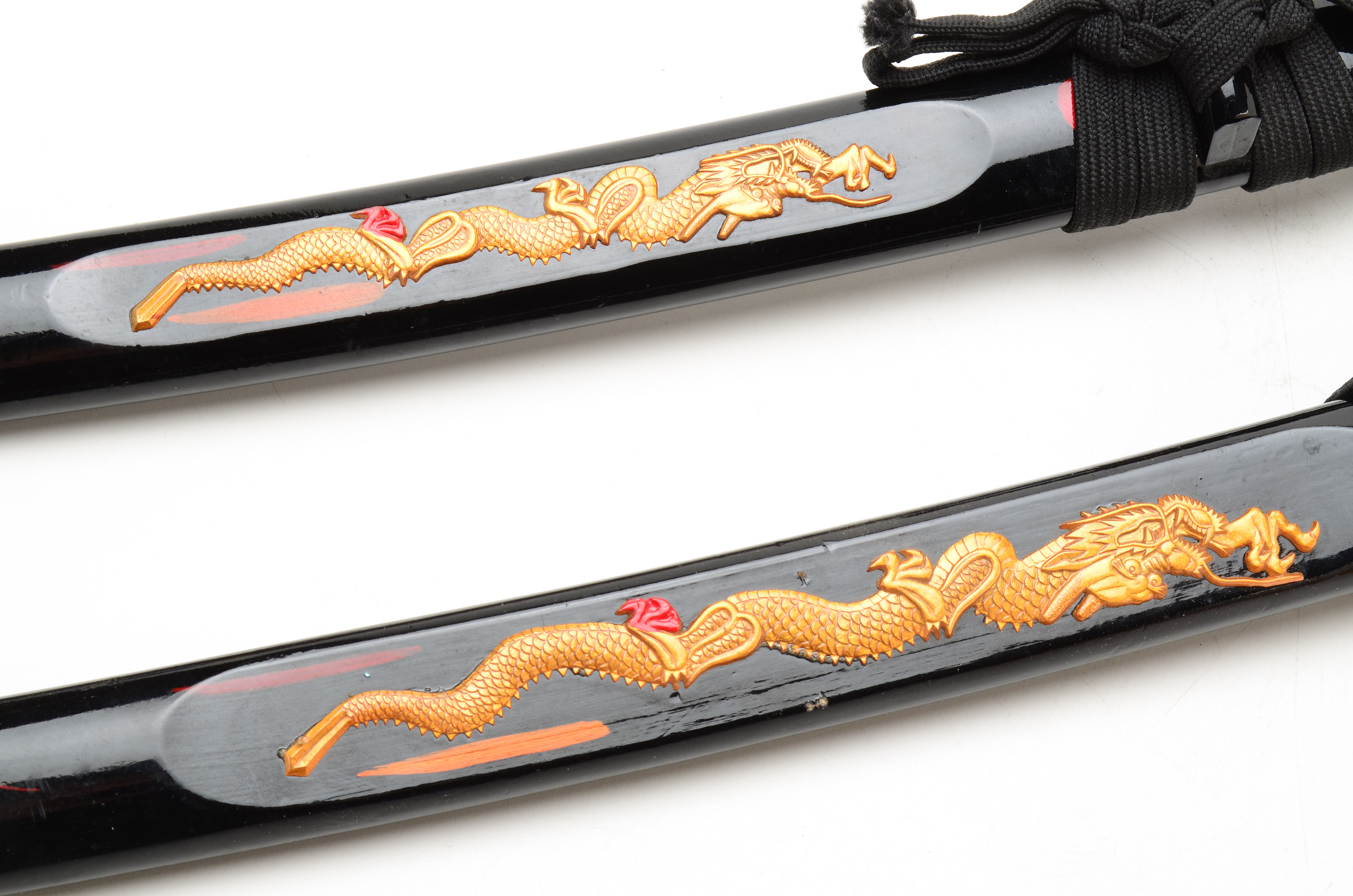 Decorative Japanese Style Swords on Stand