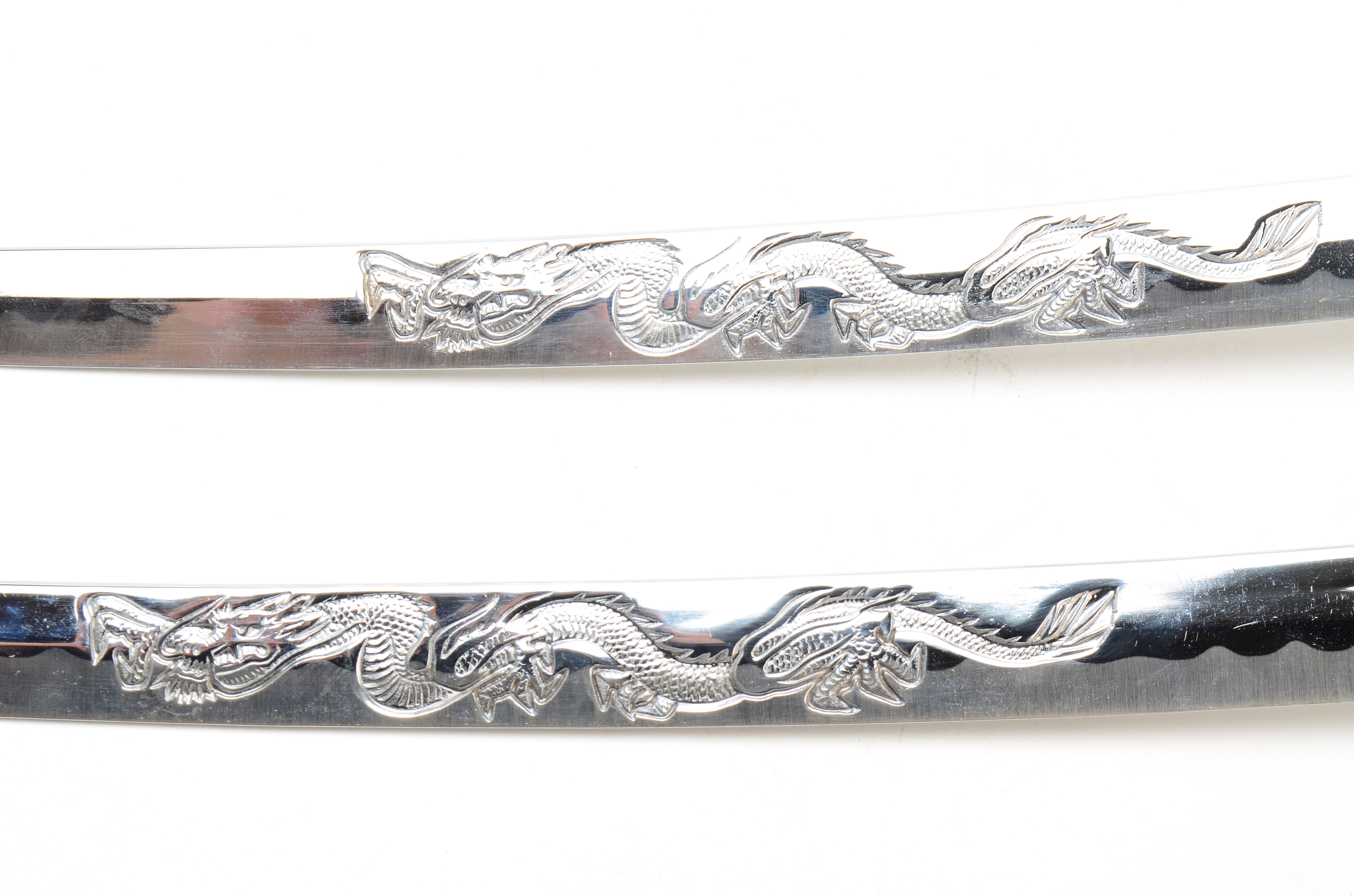 Decorative Japanese Style Swords on Stand