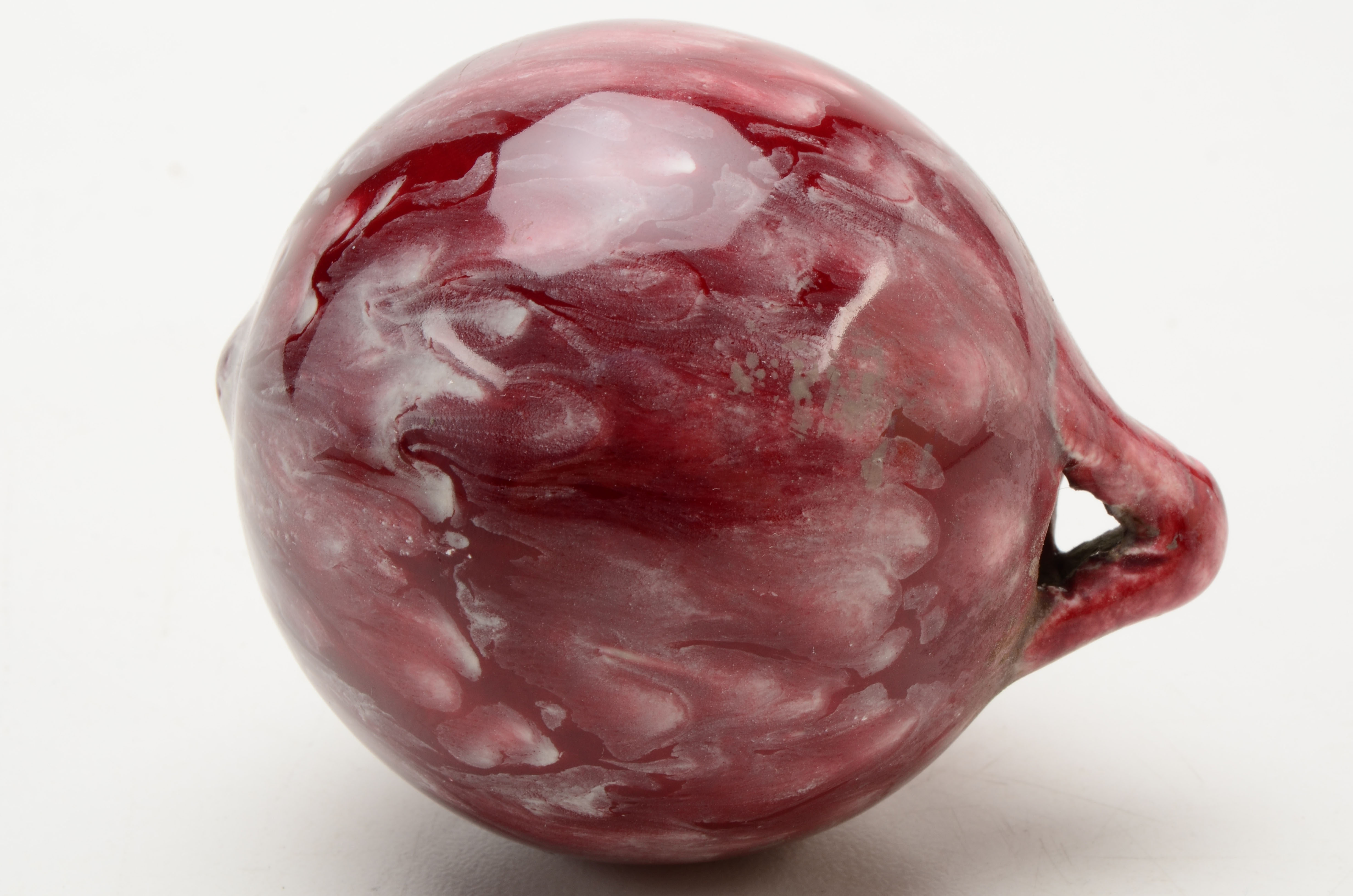 Pair of Hand Blown Glass "Witch Balls"