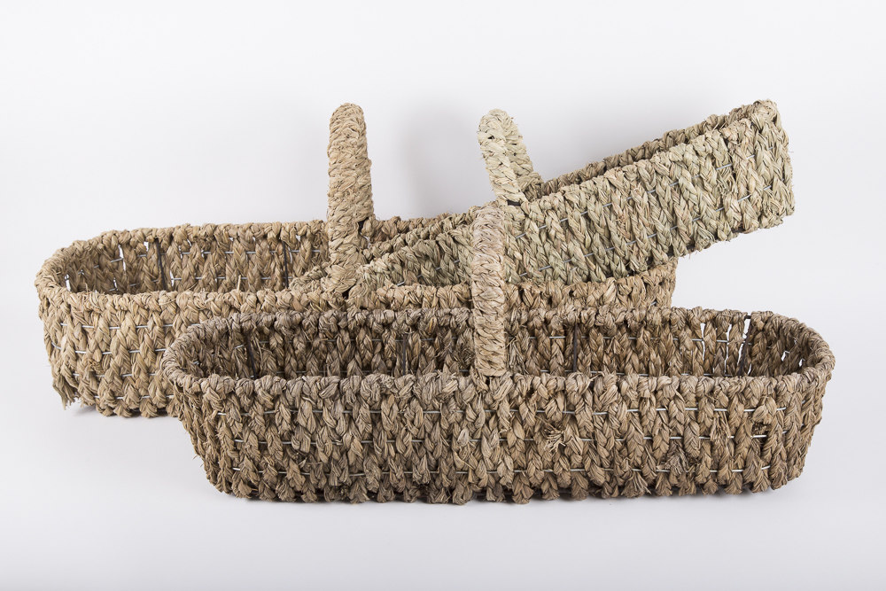 Natural Fiber Woven Baskets