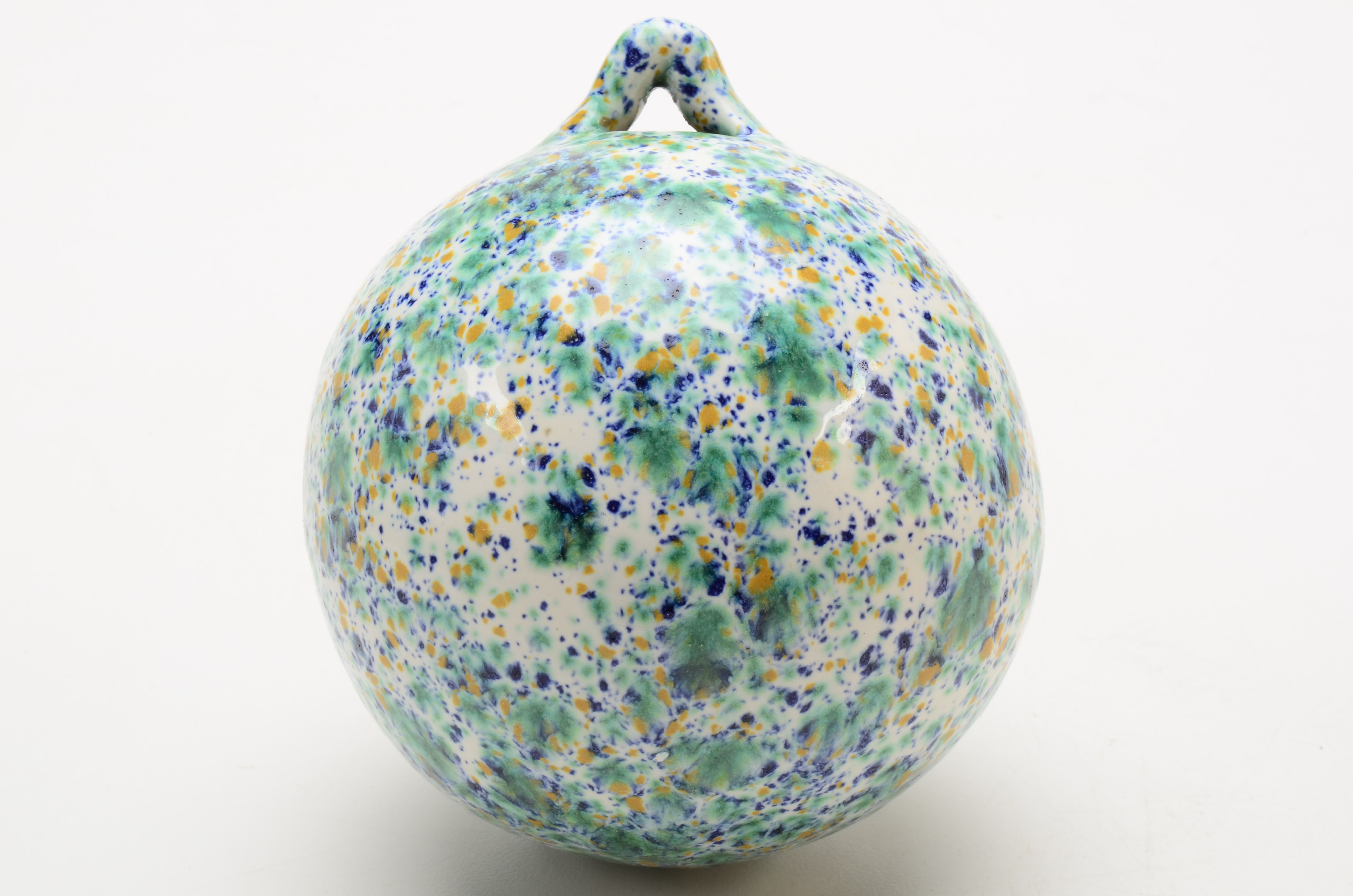 Pair of Hand Blown Glass "Witch Balls"