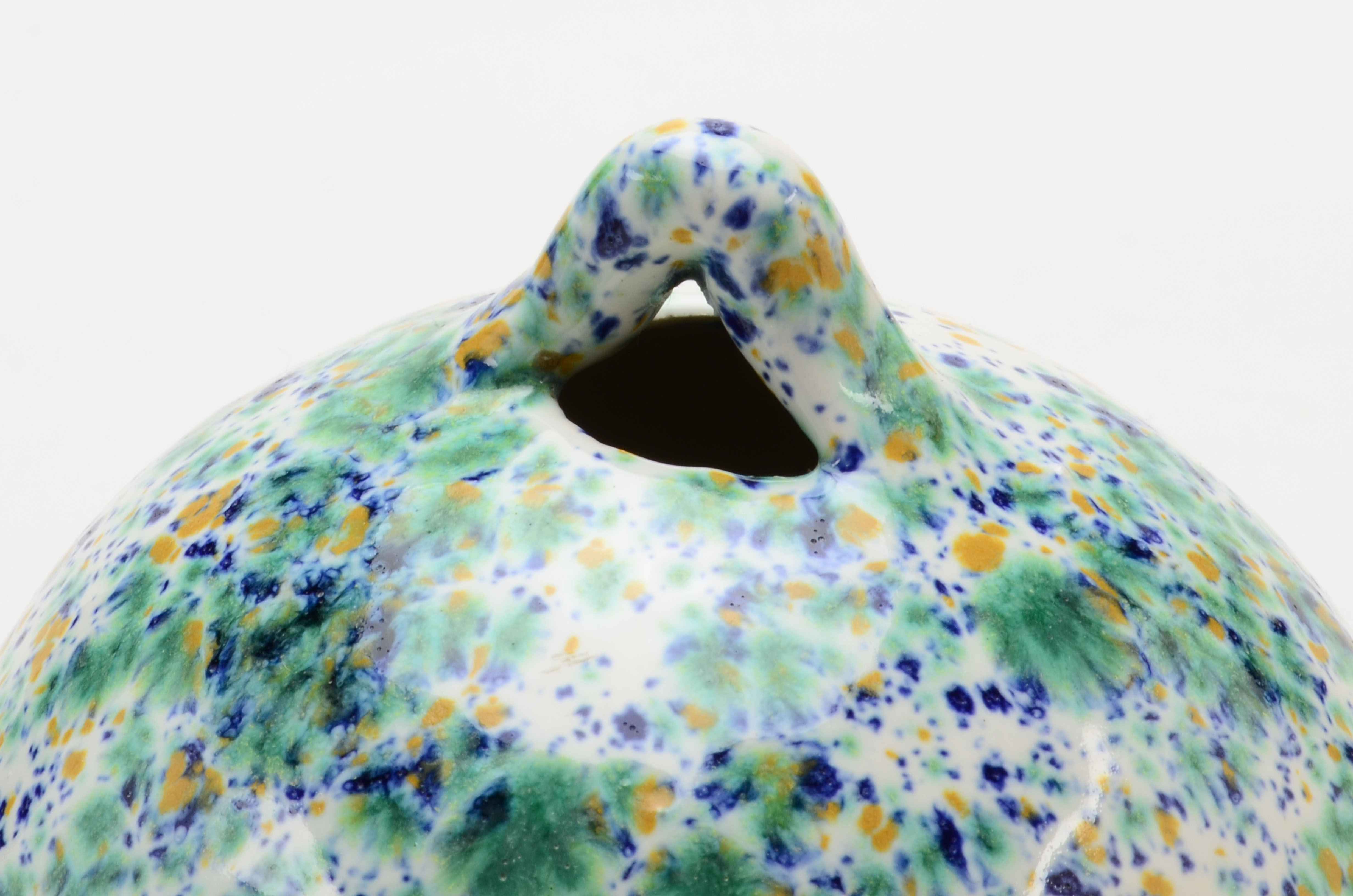 Pair of Hand Blown Glass "Witch Balls"