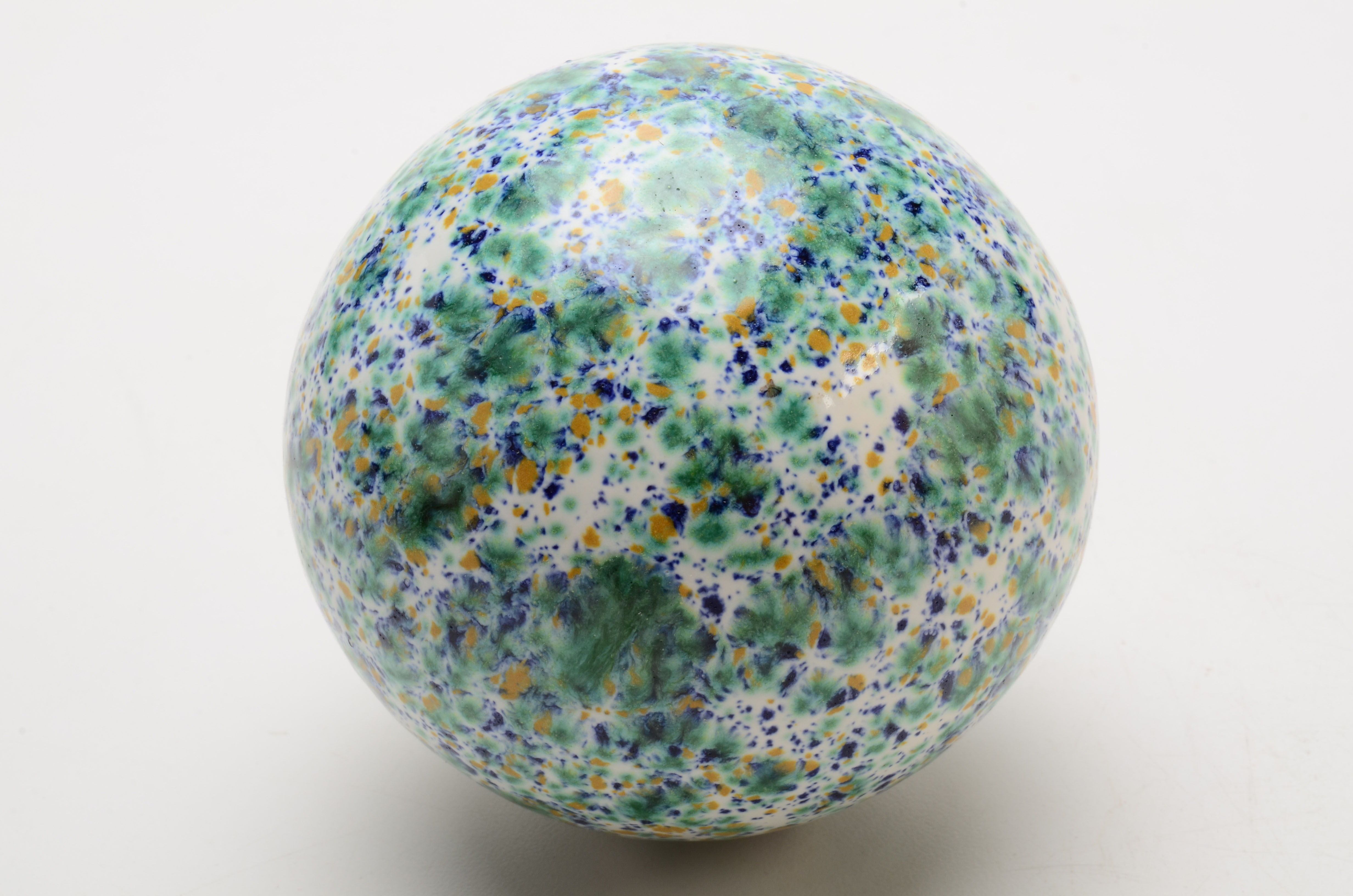 Pair of Hand Blown Glass "Witch Balls"