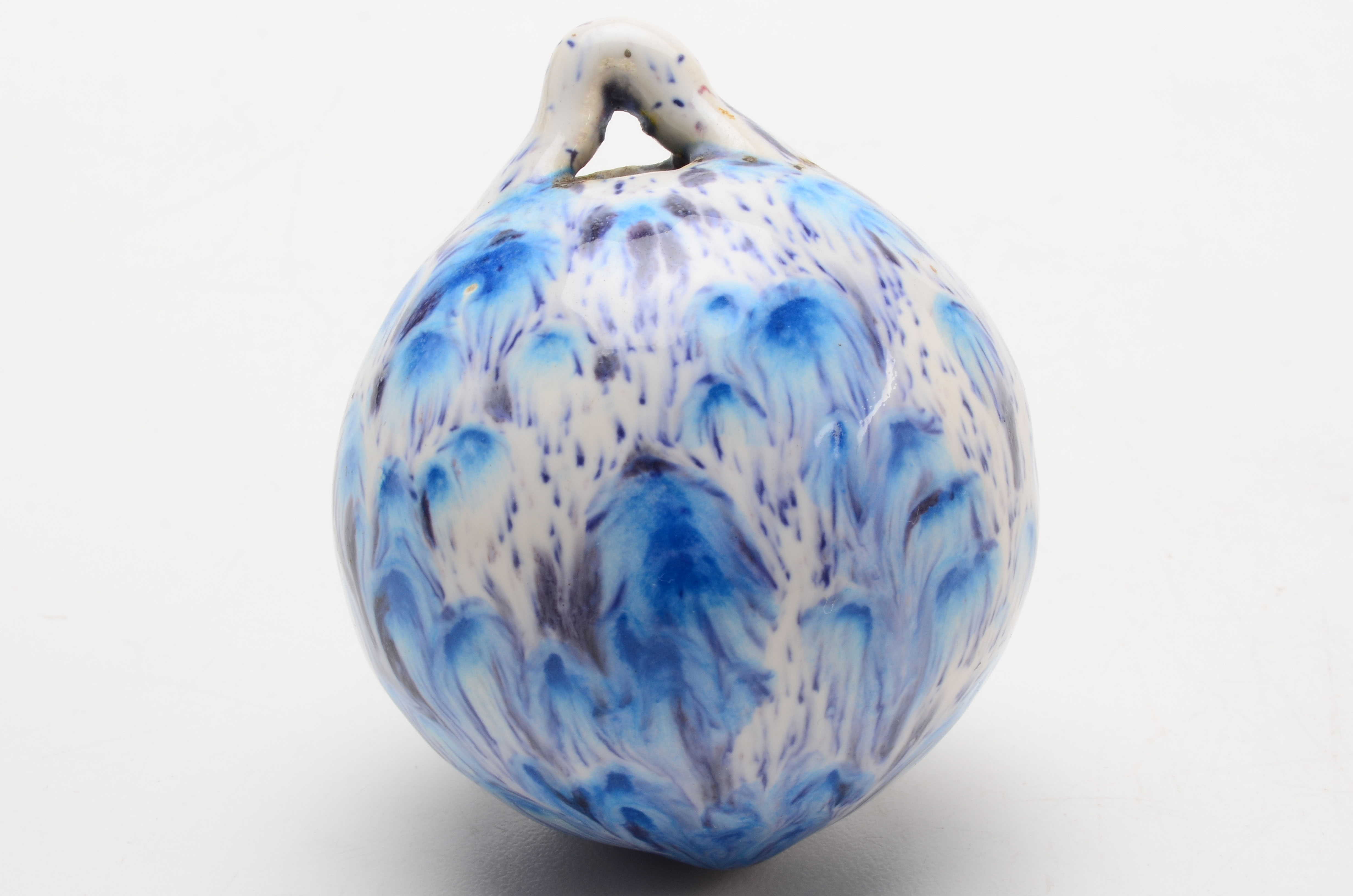 Pair of Hand Blown Glass "Witch Balls"