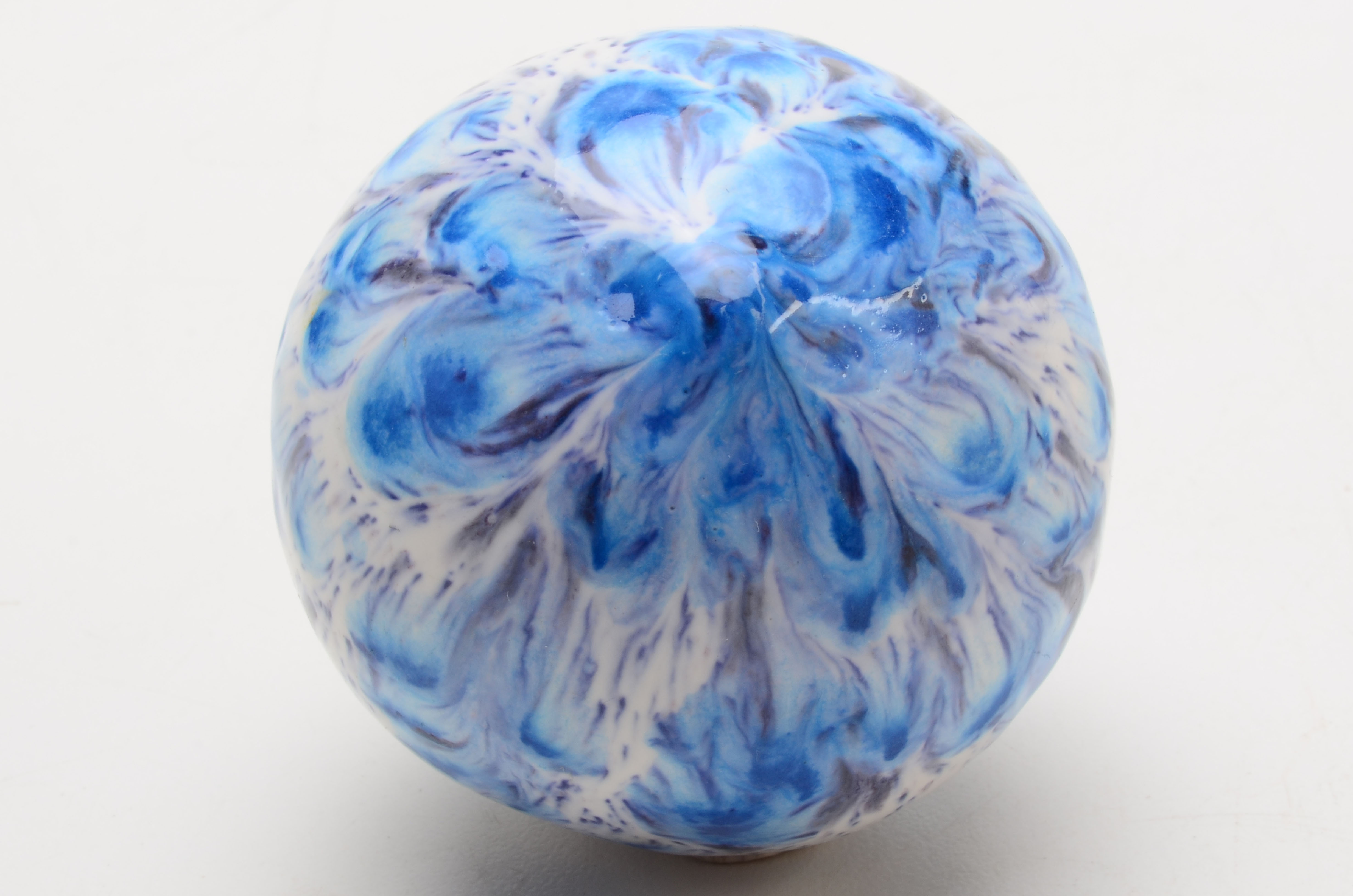 Pair of Hand Blown Glass "Witch Balls"