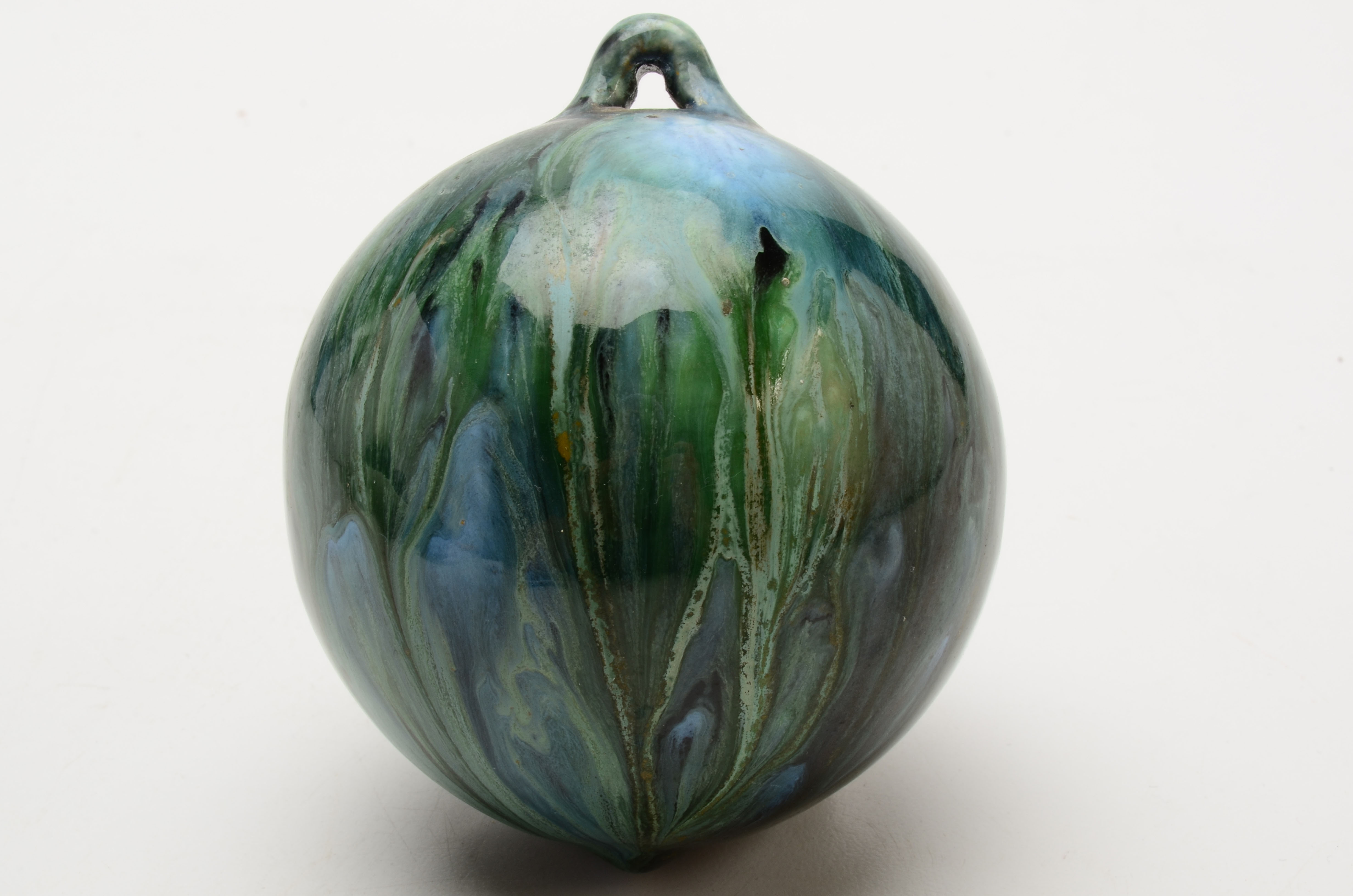 Pair of Blown Glass "Witch Balls"