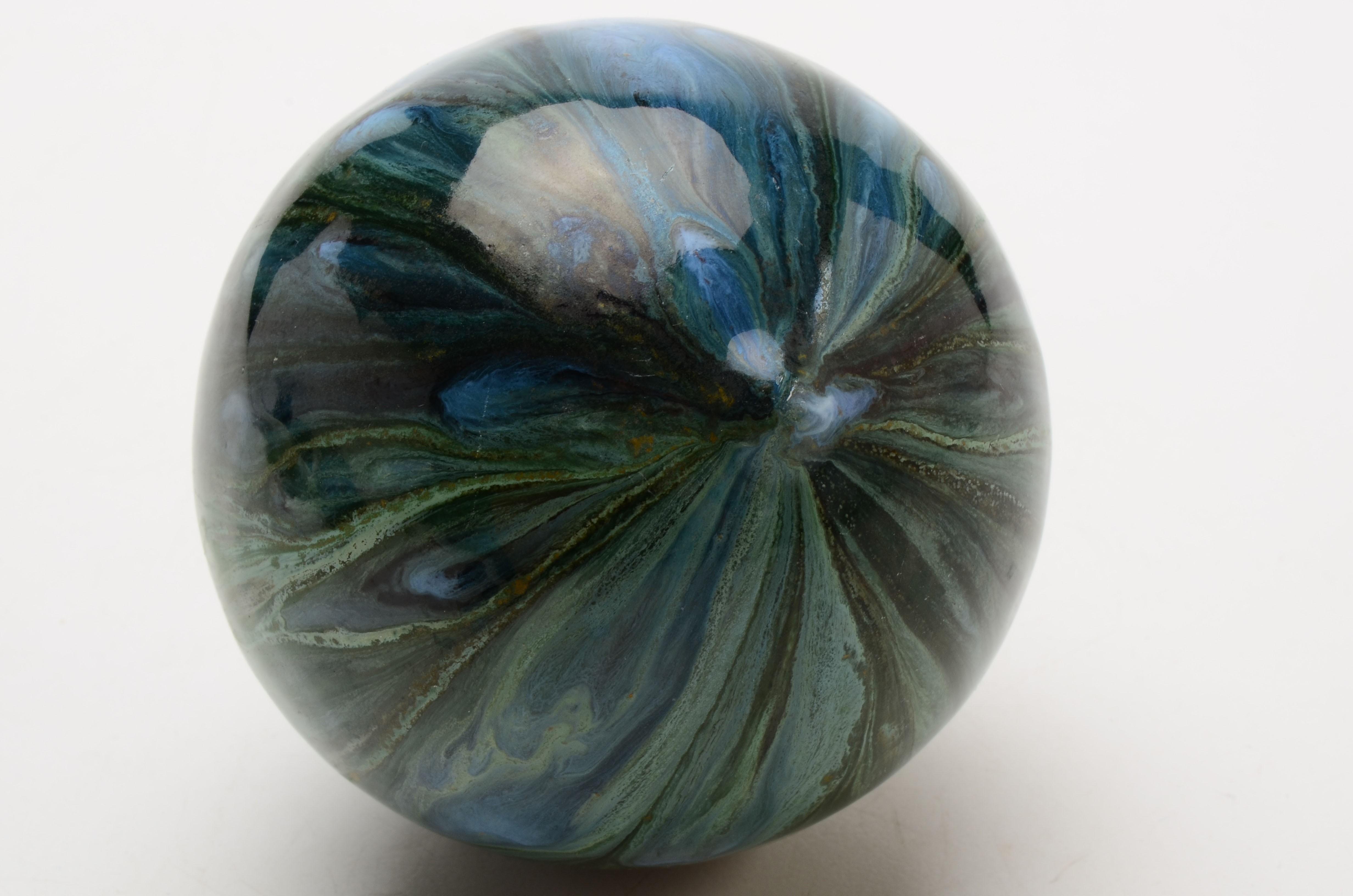 Pair of Blown Glass "Witch Balls"