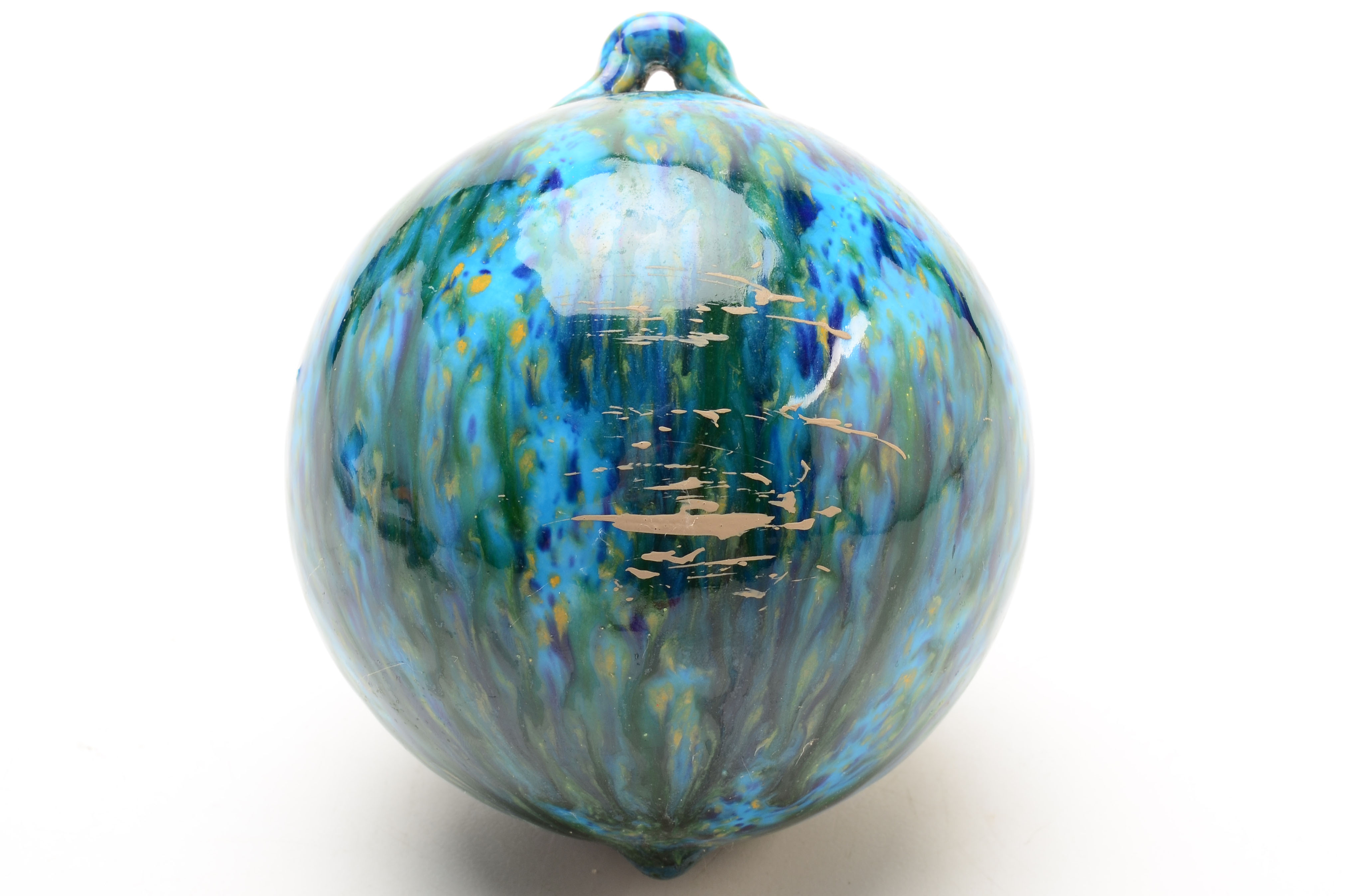 Pair of Blown Glass "Witch Balls"