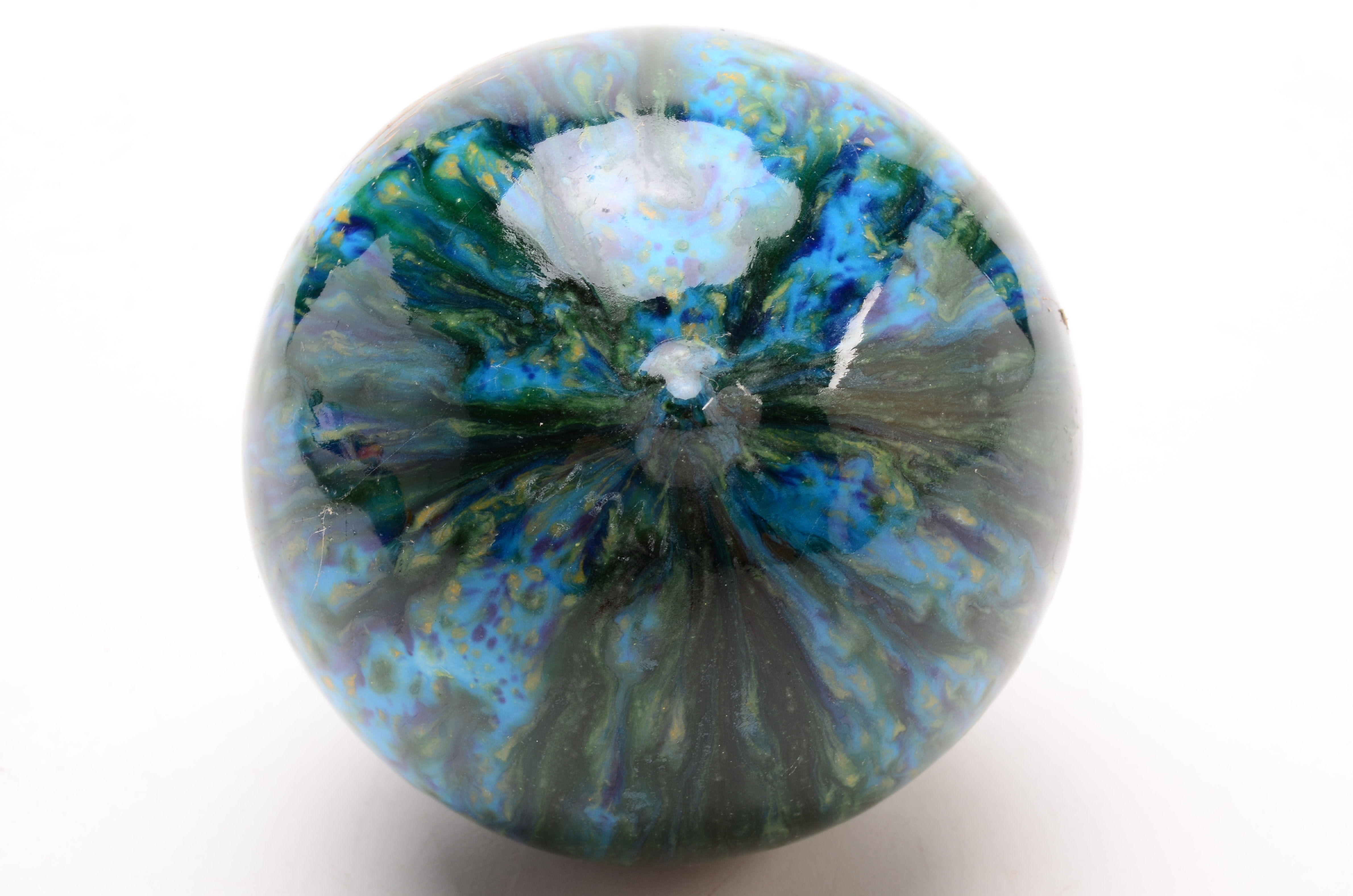 Pair of Blown Glass "Witch Balls"