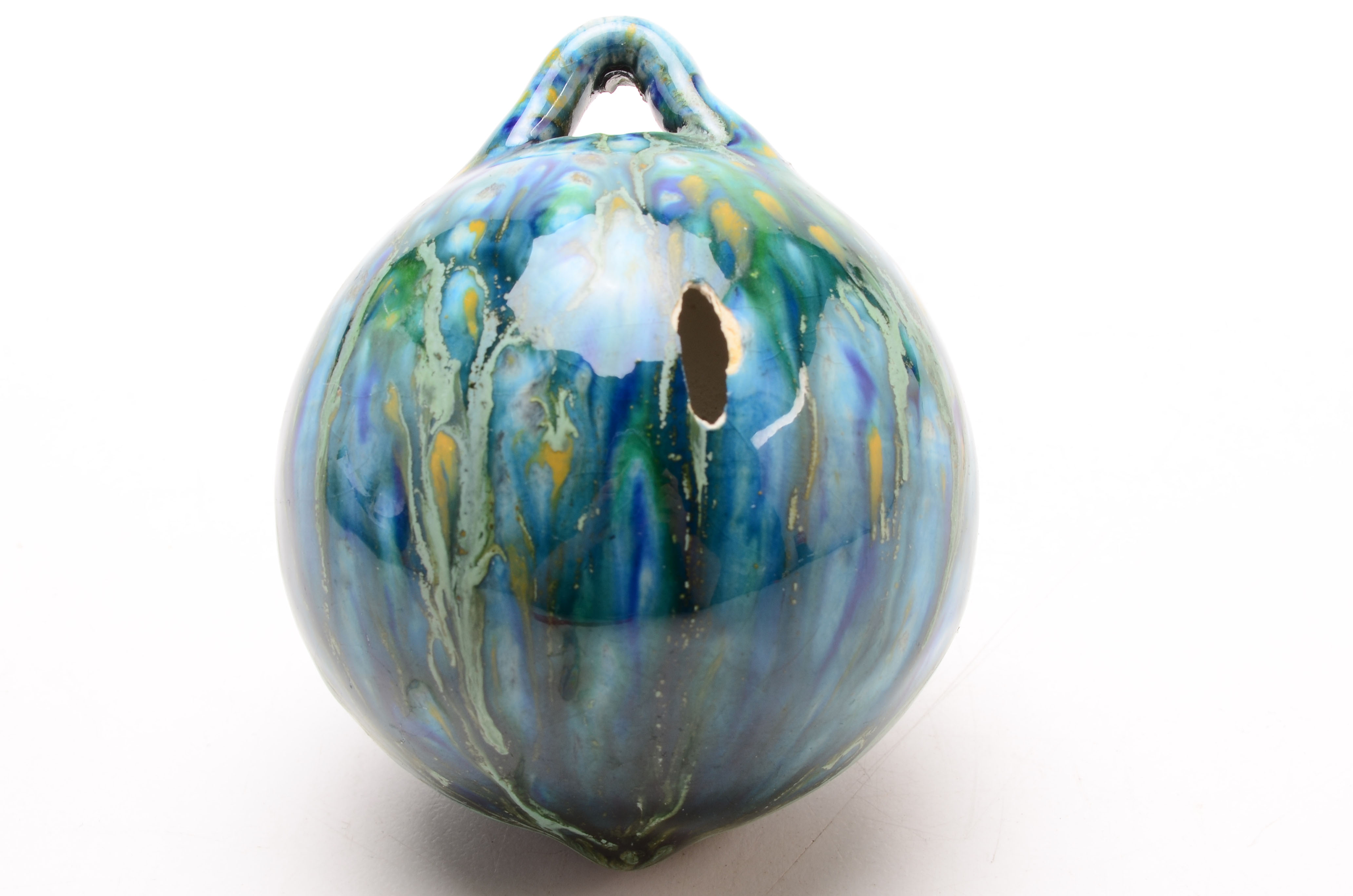 Pair of Blown Glass "Witch Balls"