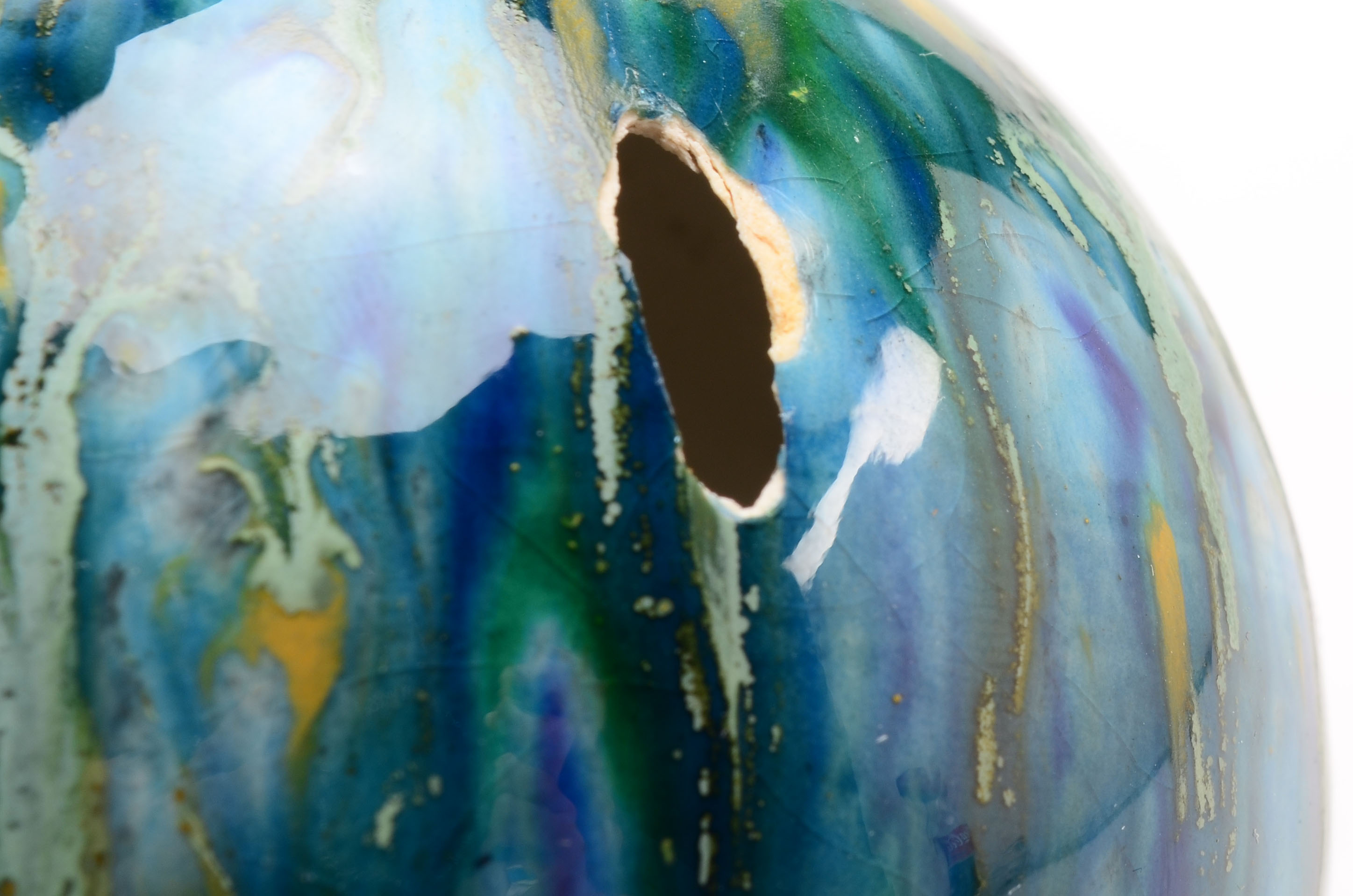 Pair of Blown Glass "Witch Balls"