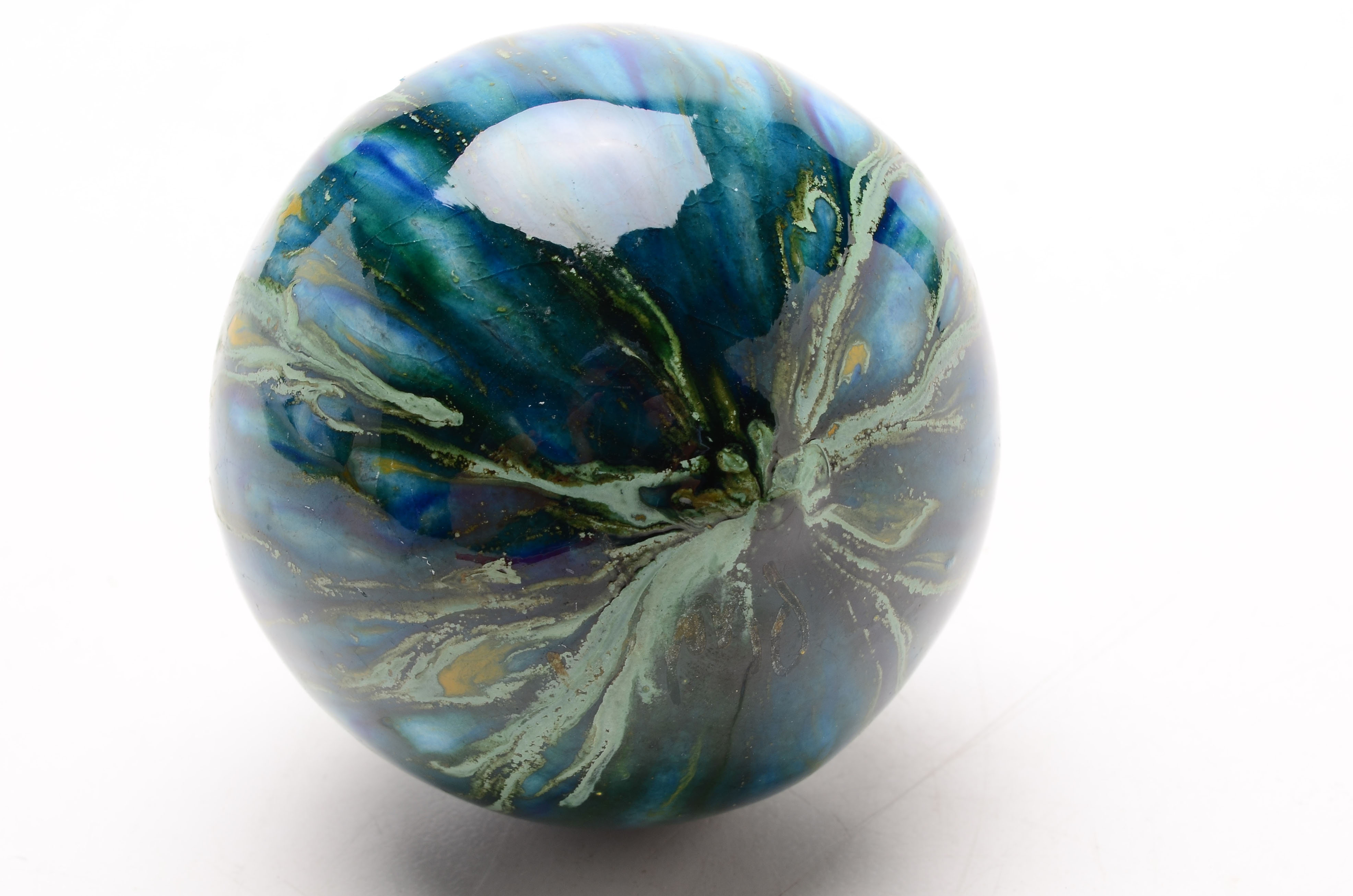 Pair of Blown Glass "Witch Balls"