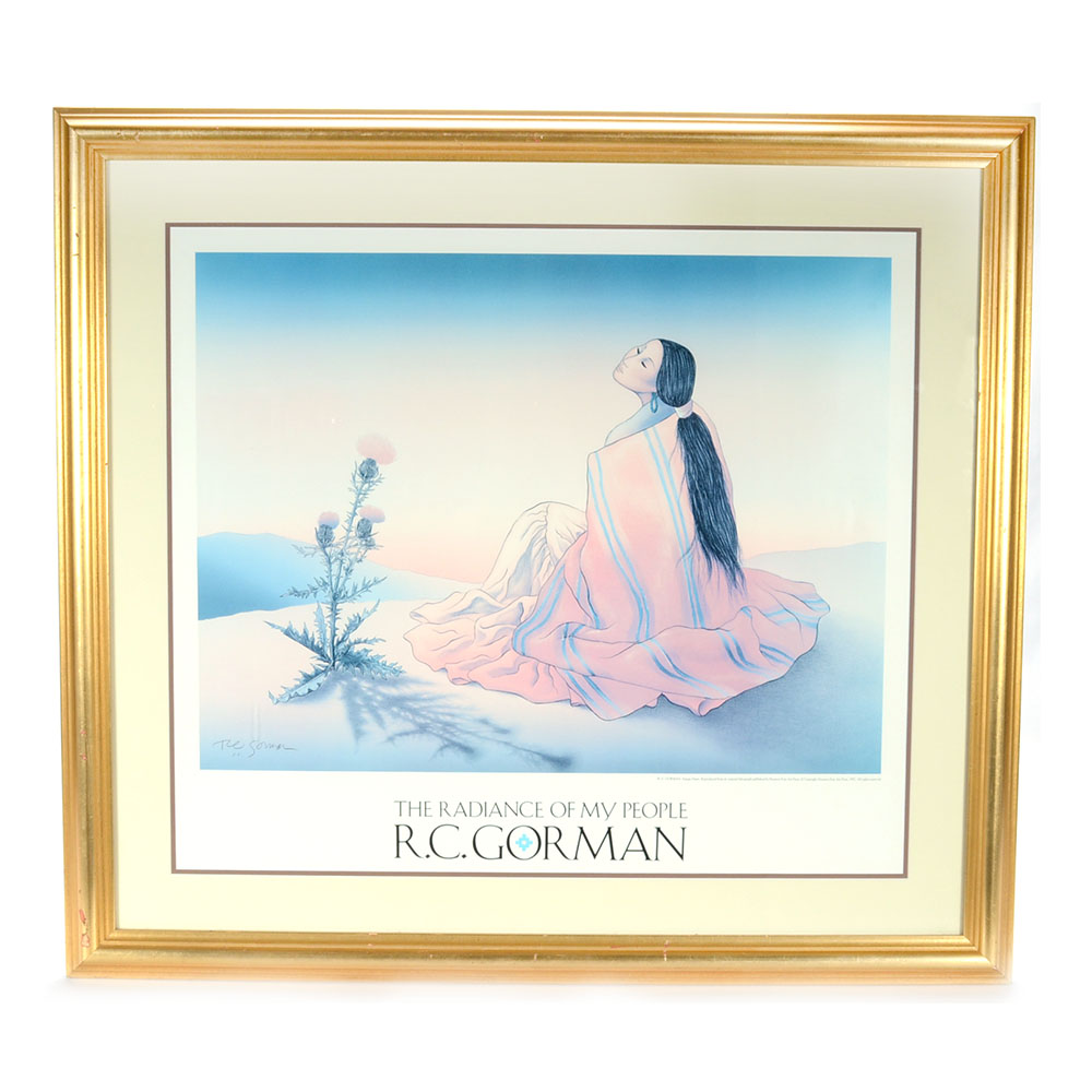 R. C. Gorman Signed 1992 Poster "The Radiance of My People"