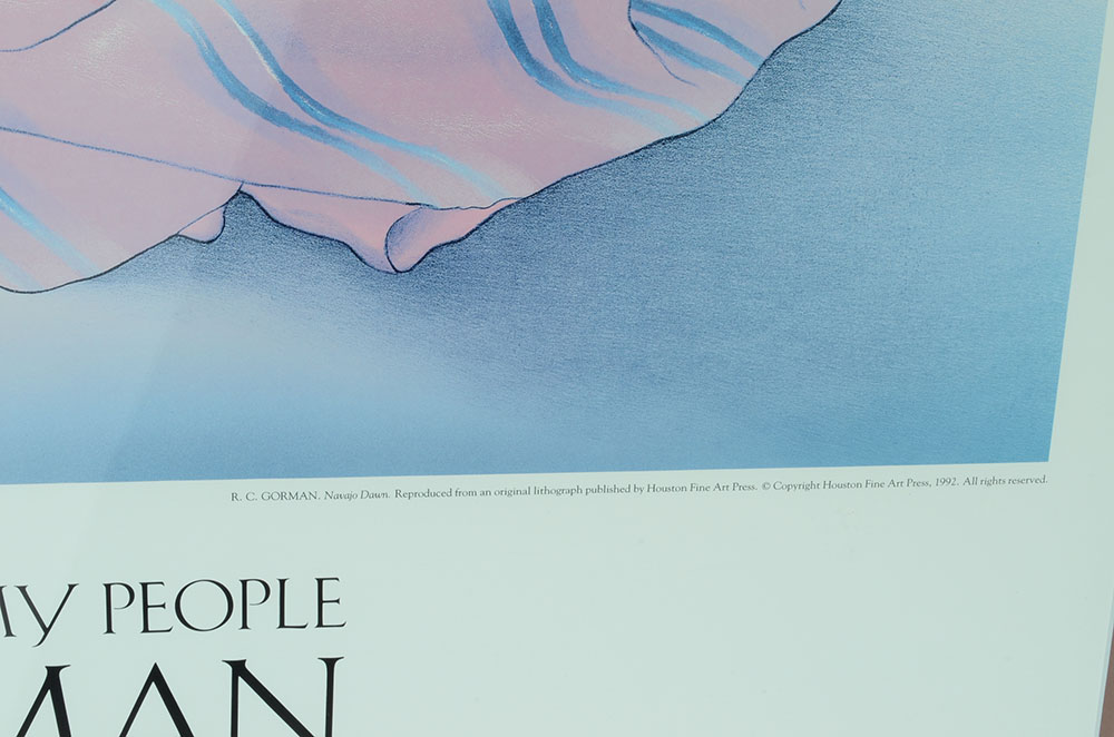 R. C. Gorman Signed 1992 Poster "The Radiance of My People"