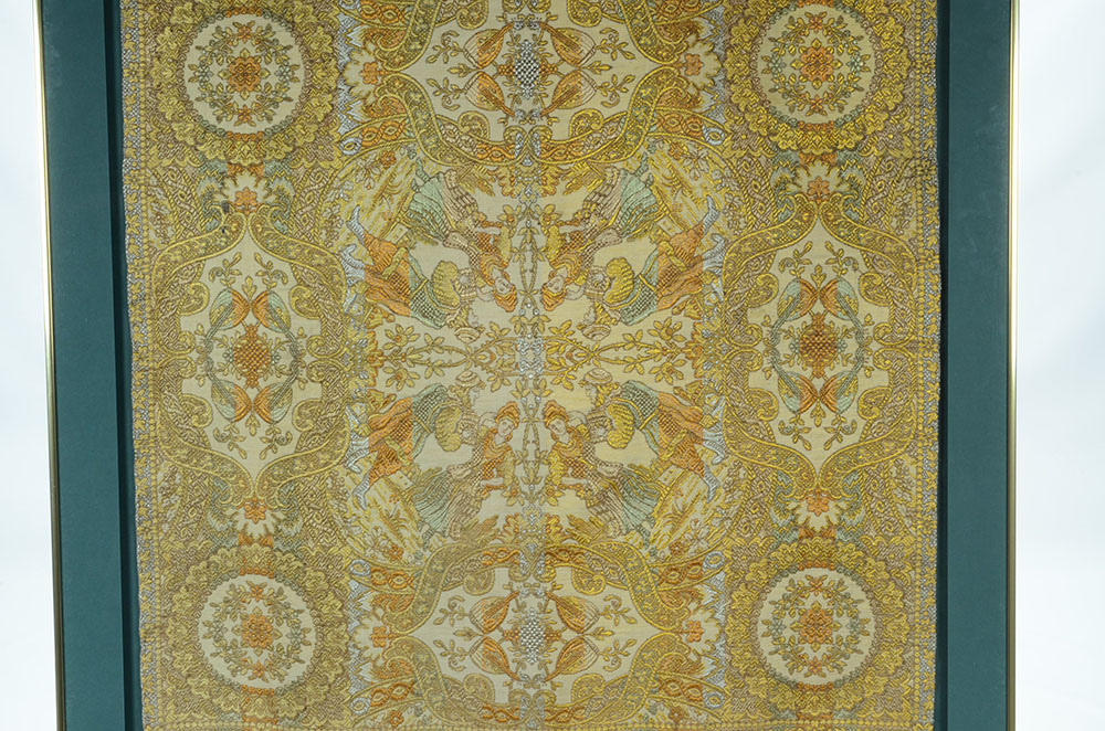 Framed Display of French Jacquard Woven Tapestry