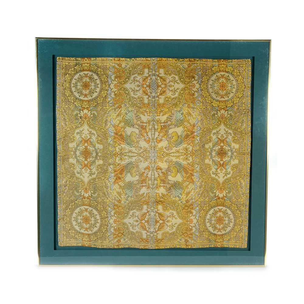 Framed Display of French Jacquard Woven Tapestry