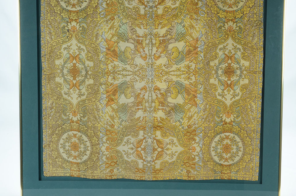 Framed Display of French Jacquard Woven Tapestry