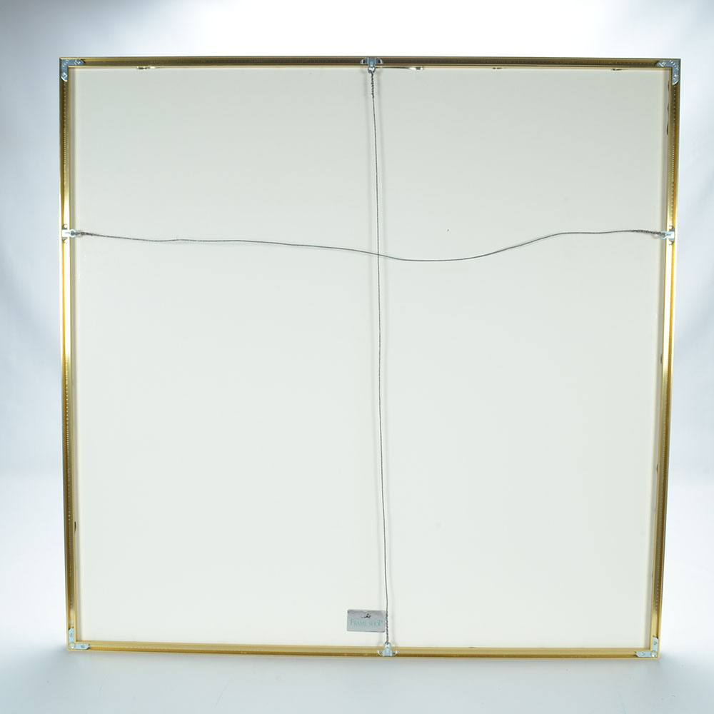 Framed Display of French Jacquard Woven Tapestry