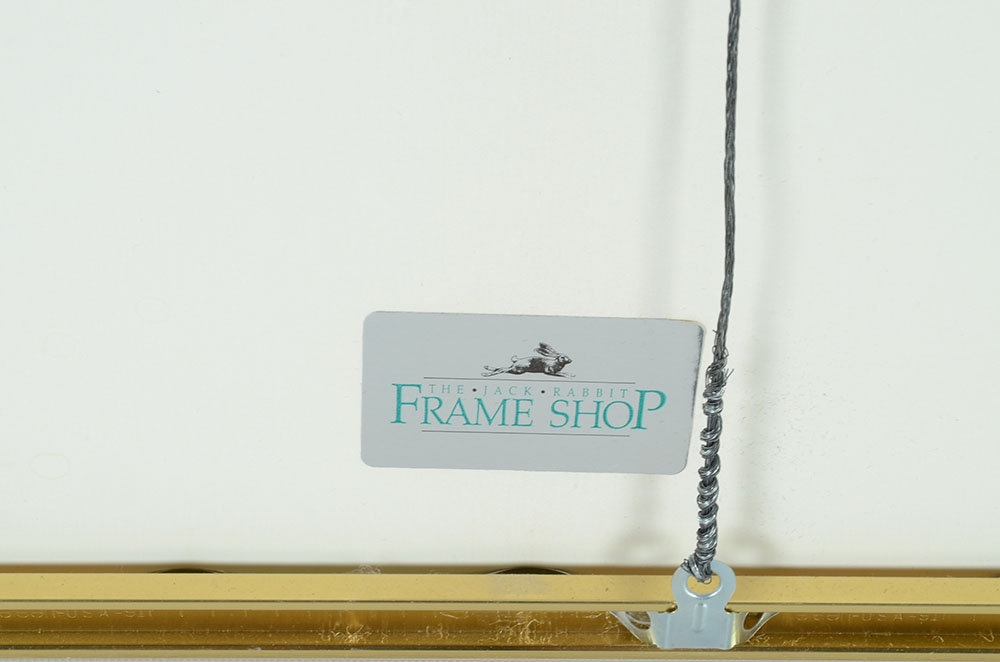 Framed Display of French Jacquard Woven Tapestry