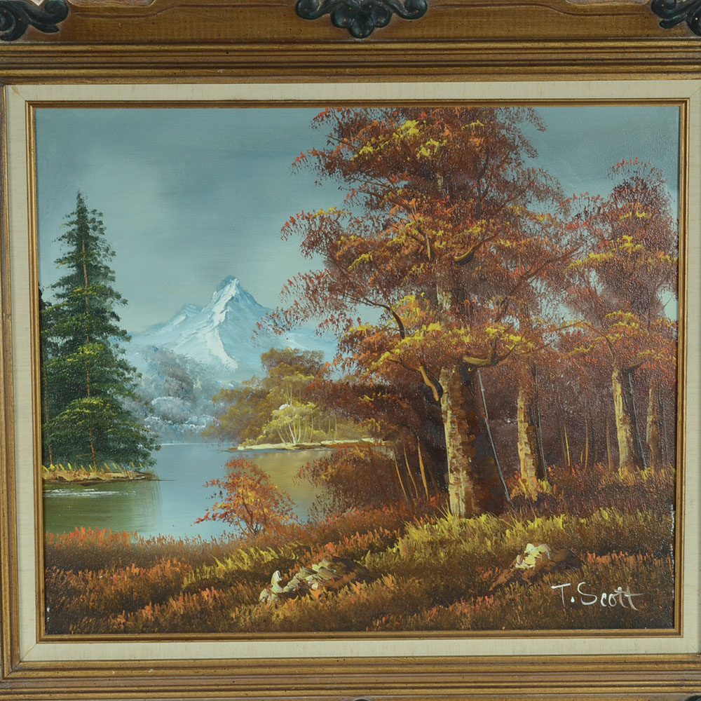 T. Scott Original Oil Painting on Canvas