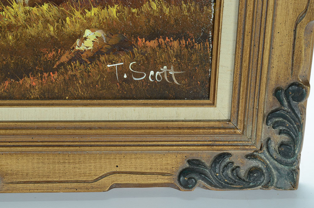 T. Scott Original Oil Painting on Canvas