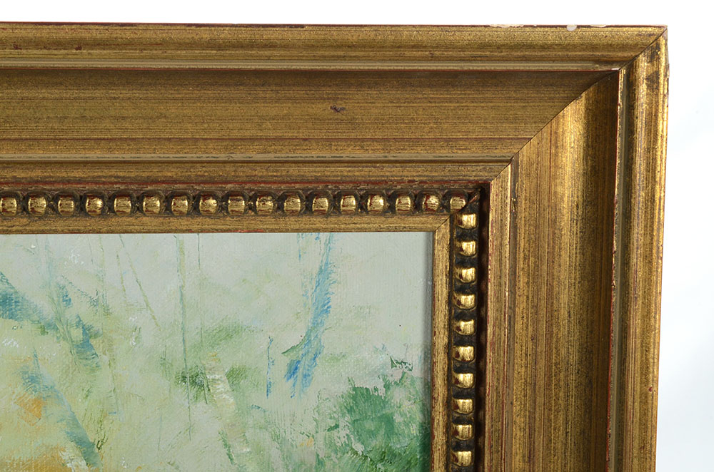 Pattison Signed Original Oil on Canvas of Cottage in Landscape