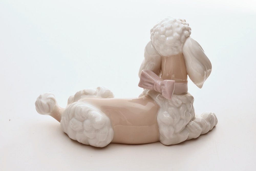Lladro Poodle Figurines, Hand Made in Spain