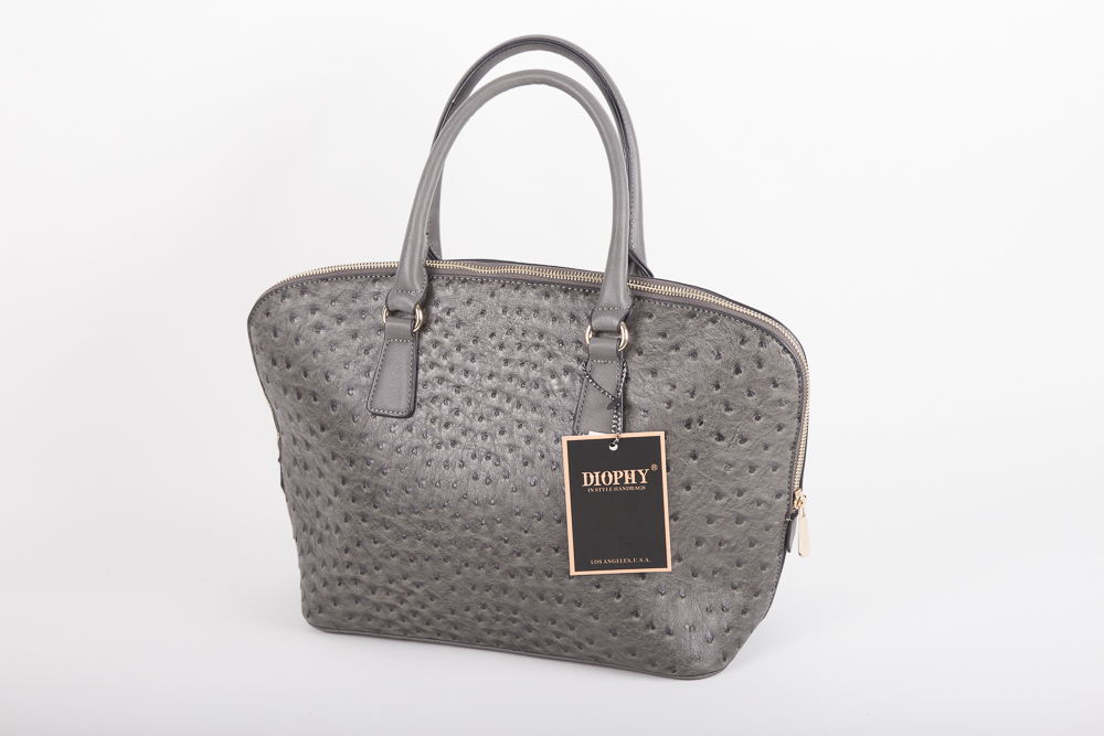 Diophy Grey Tote Bag